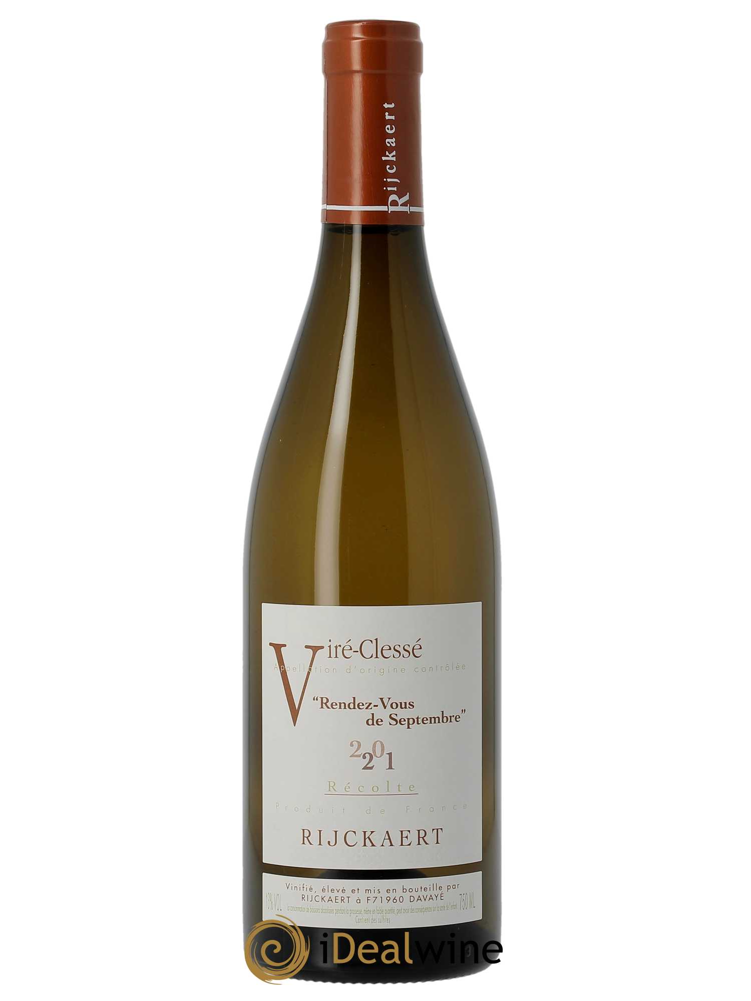 Viré-Clessé Rendez-vous de Septembre Rijckaert 2021 - Lot of 1 bottle - 0