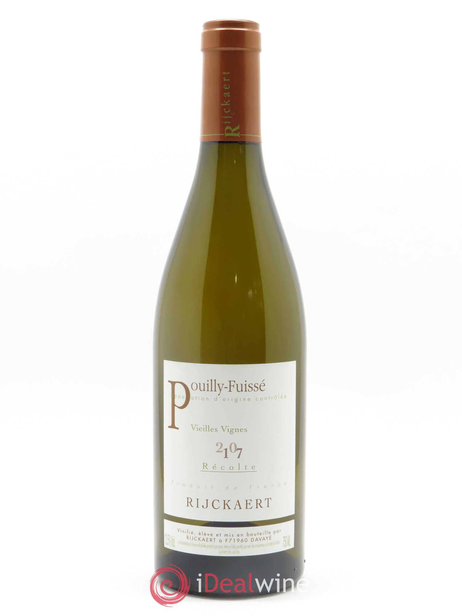 Pouilly-Fuissé Vieilles Vignes Rijckaert 2017 - Lot de 1 bouteille - 0