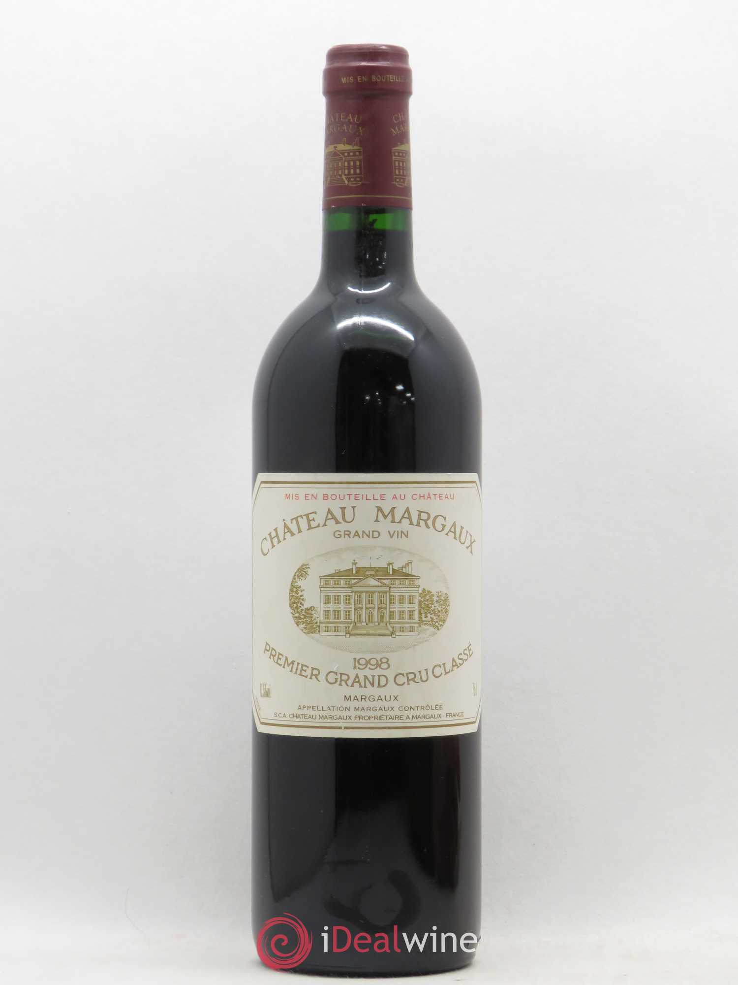 Château Margaux 1er Grand Cru Classé 1998 - Lot de 1 bouteille - 0