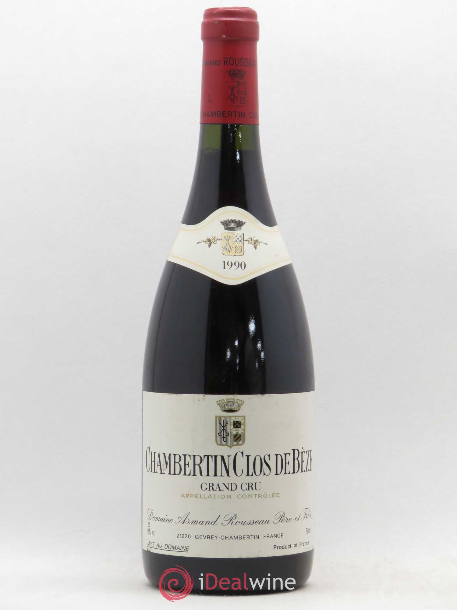 Chambertin Clos de Bèze Grand Cru Armand Rousseau (Domaine) 1990 - Lot de 1 bouteille - 0