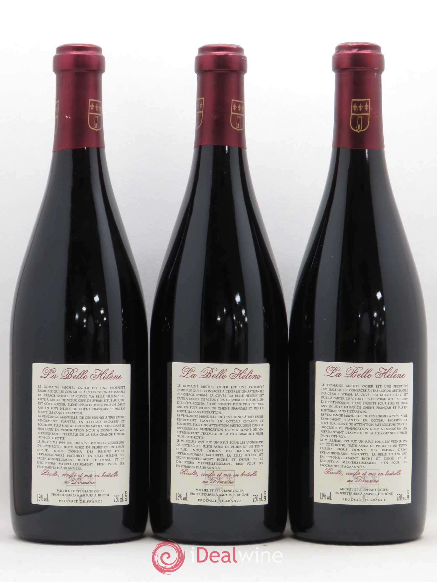 Côte-Rôtie La Belle Hélène Stéphane Ogier 1999 - Lot de 6 bouteilles - 4