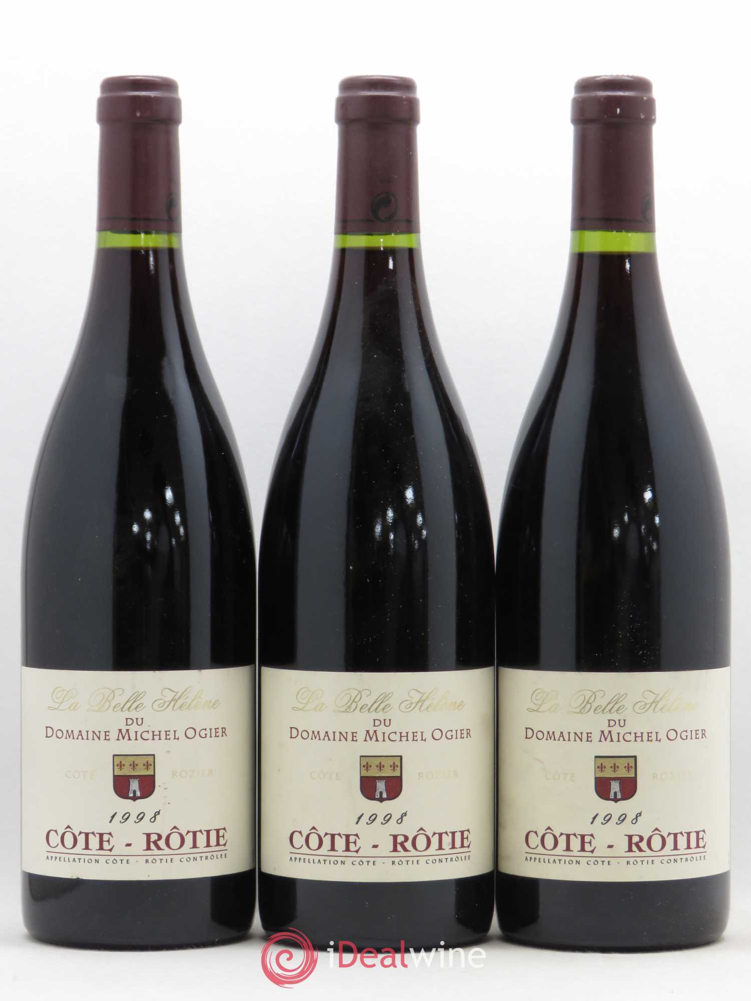 Côte-Rôtie La Belle Hélène Stéphane Ogier 1998 - Lot de 3 bouteilles - 0