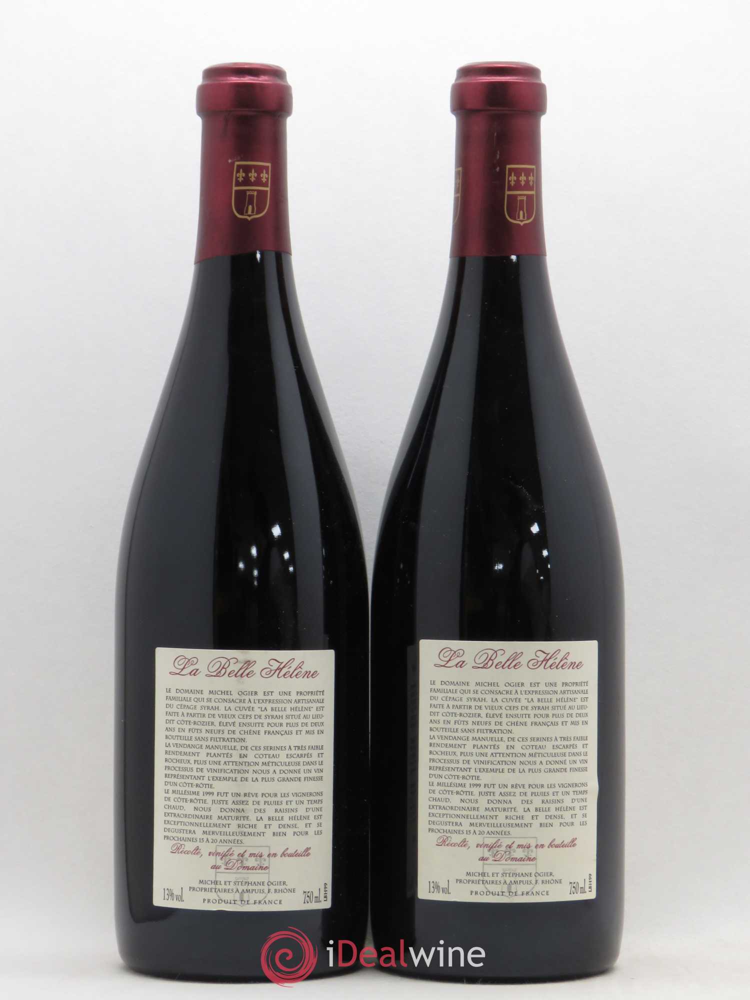 Côte-Rôtie La Belle Hélène Stéphane Ogier 1999 - Lot de 2 bouteilles - 1