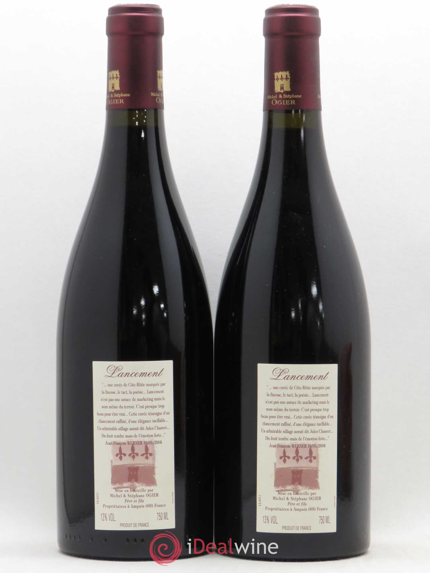 Côte-Rôtie Lancement Stéphane Ogier 2001 - Lot of 2 bottles - 1