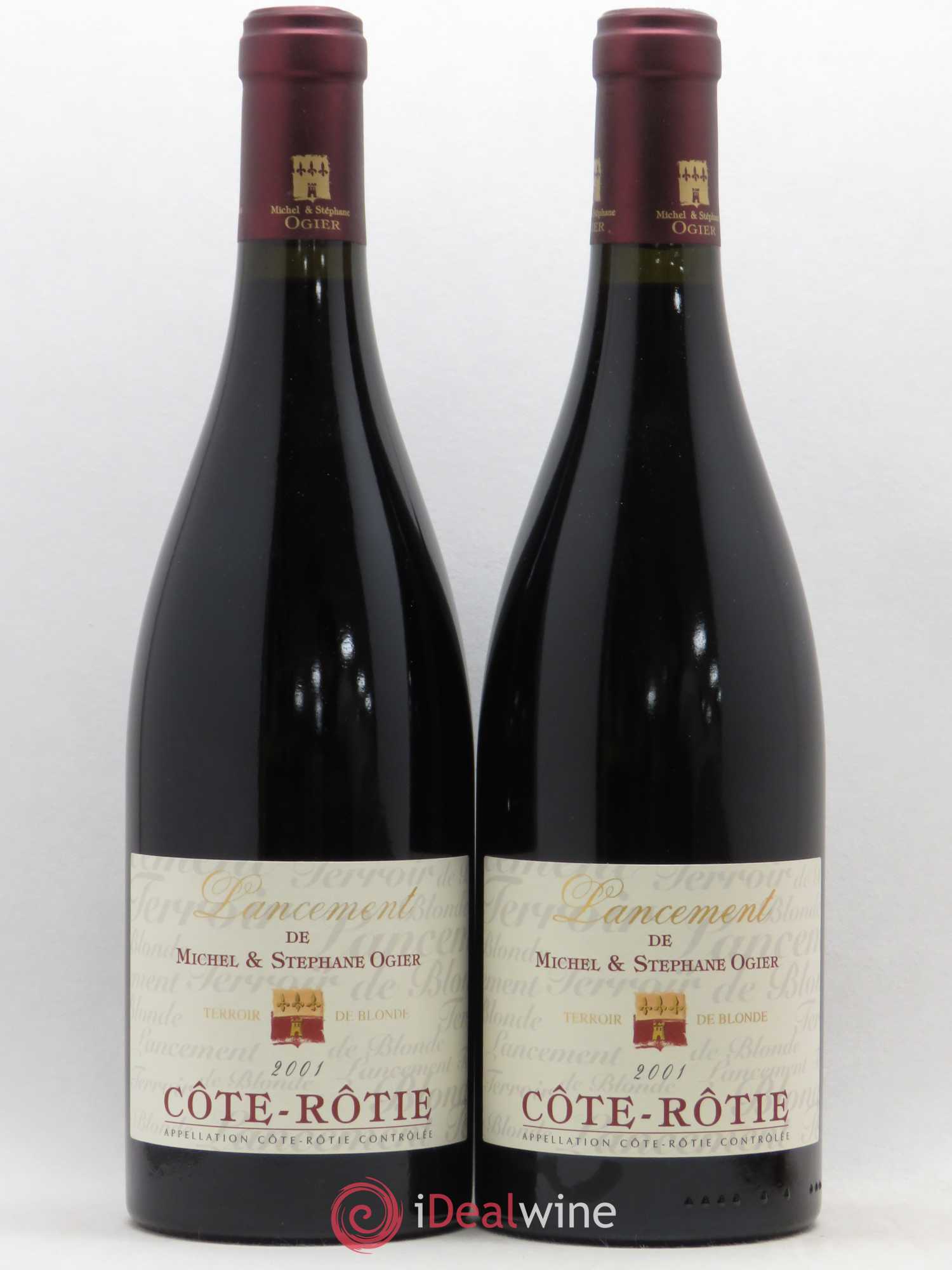 Côte-Rôtie Lancement Stéphane Ogier 2001 - Lot of 2 bottles - 0