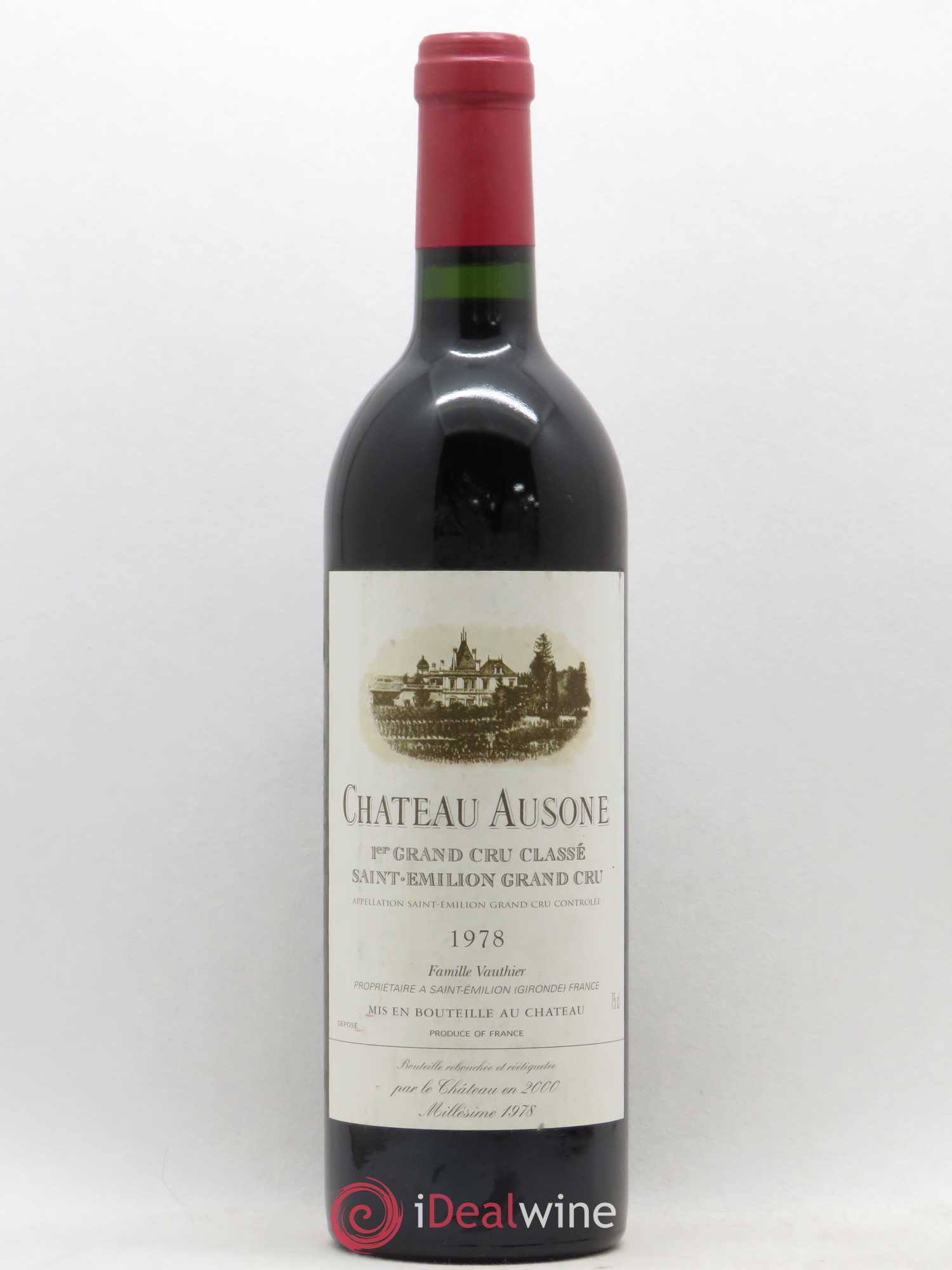 Château Ausone 1er Grand Cru Classé A 1978 - Lot de 1 bouteille - 0