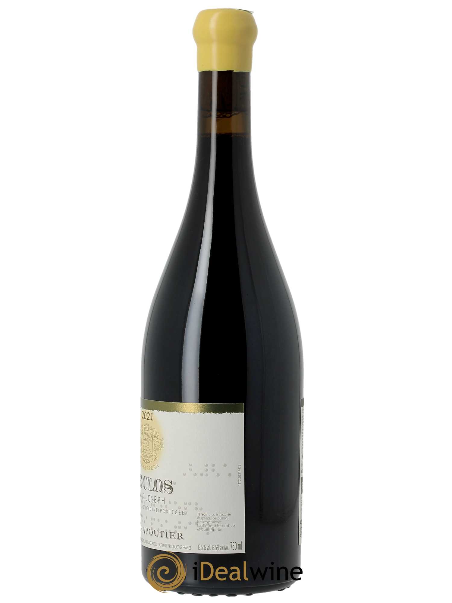 Saint-Joseph Le Clos Chapoutier (CBO à partir de 6 bts) 2021 - Lot de 1 bouteille - 1
