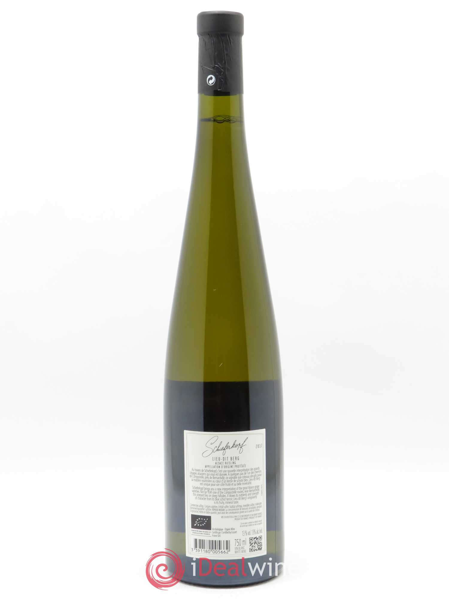 Alsace Riesling Lieu-dit Berg Schieferkopf - Chapoutier 2017 - Lot of 1 bottle - 1