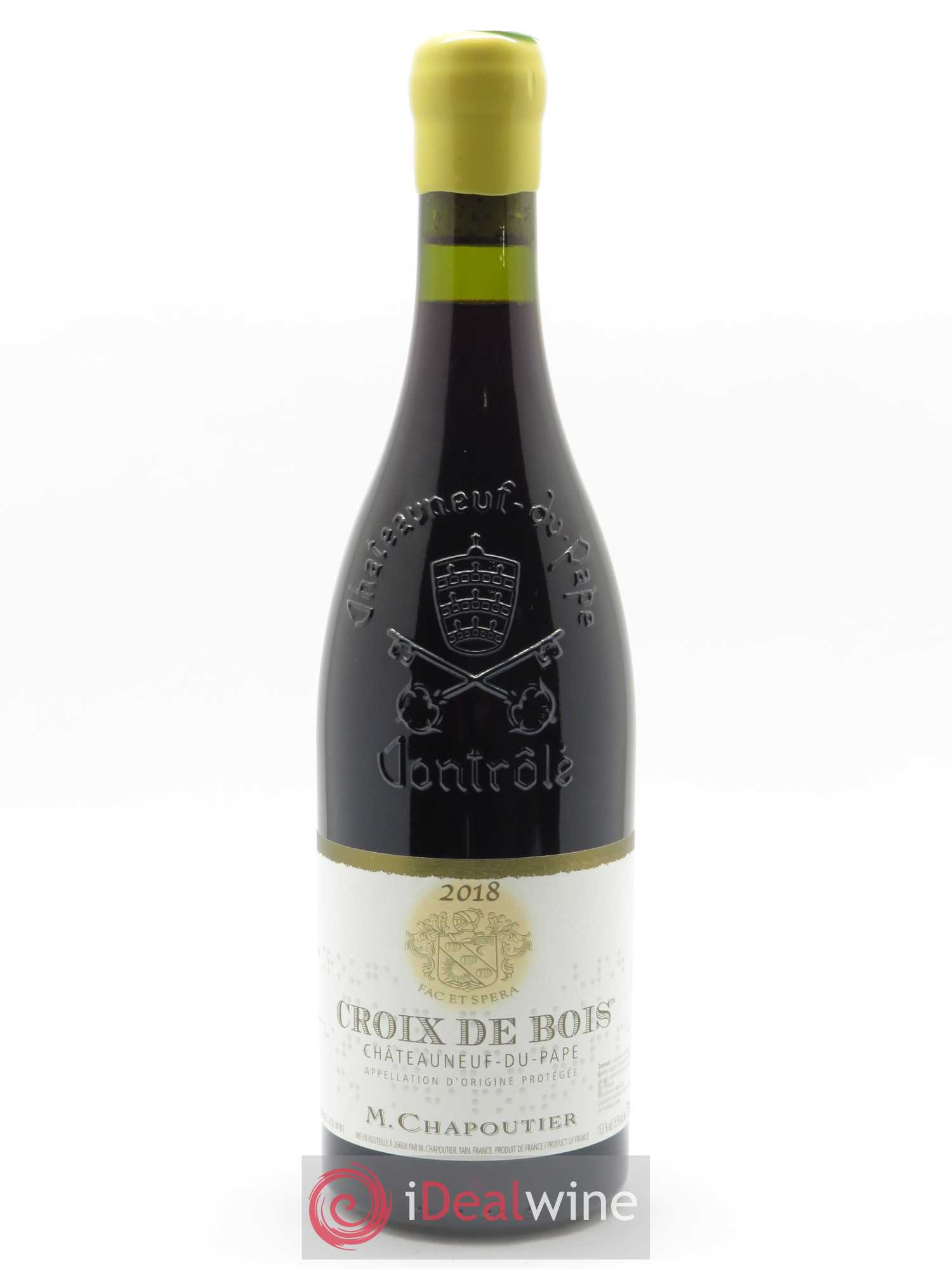 Châteauneuf-du-Pape Croix de Bois Chapoutier 2018 - Lot de 1 bouteille - 0
