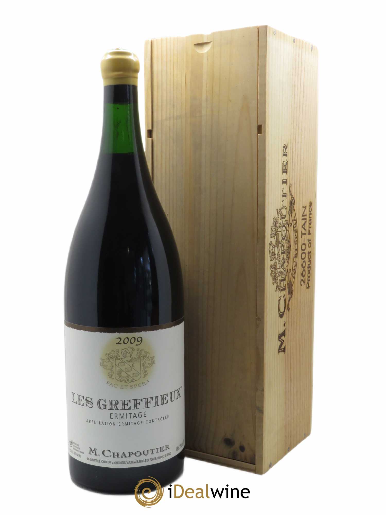 Hermitage Ermitage Les Greffieux Chapoutier 2009 - Posten von 1 Doppel-Magnum - 0