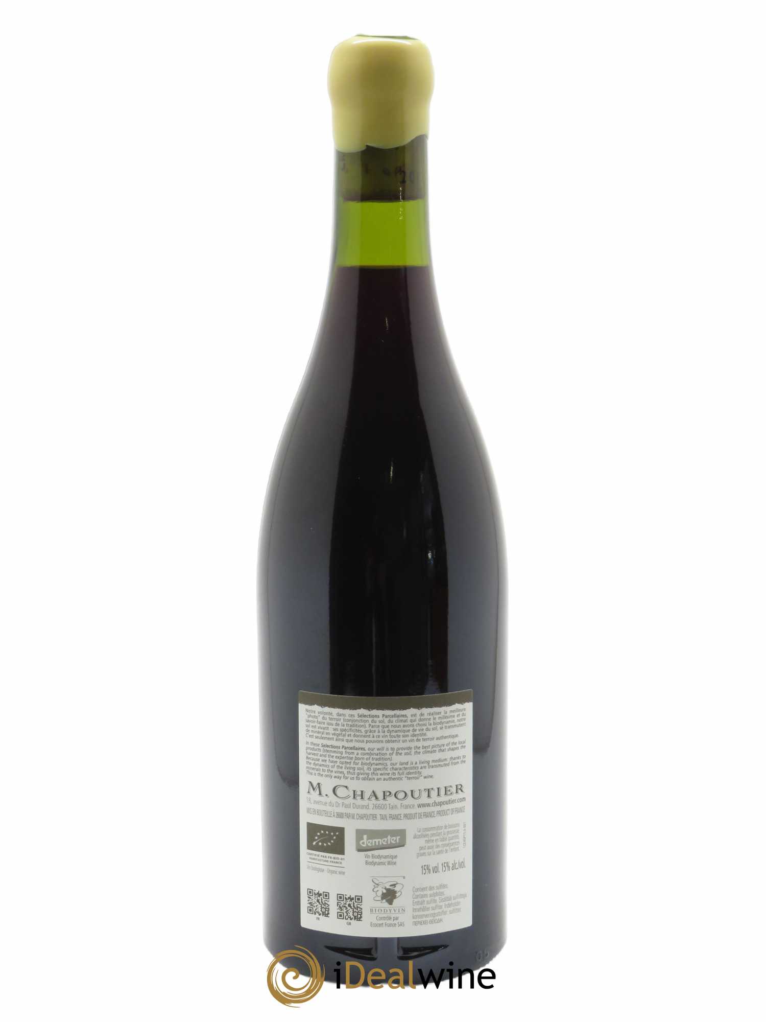 Châteauneuf-du-Pape Croix de Bois Chapoutier (CBO à partir de 6 bts) 2015 - Lot de 1 bouteille - 1