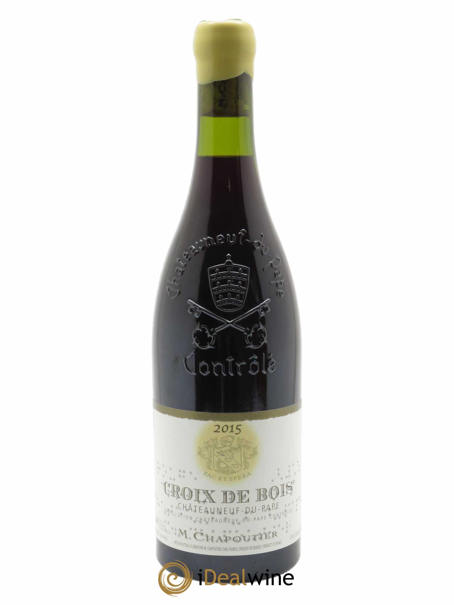 Châteauneuf-du-Pape Croix de Bois Chapoutier (CBO à partir de 6 bts) 2015 - Lot de 1 bouteille - 0