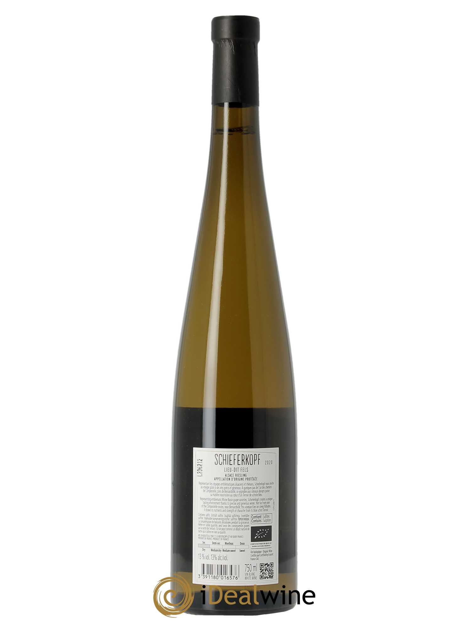 Alsace Riesling Lieu-dit Fels Schieferkopf - Chapoutier 2020 - Lot de 1 bouteille - 1
