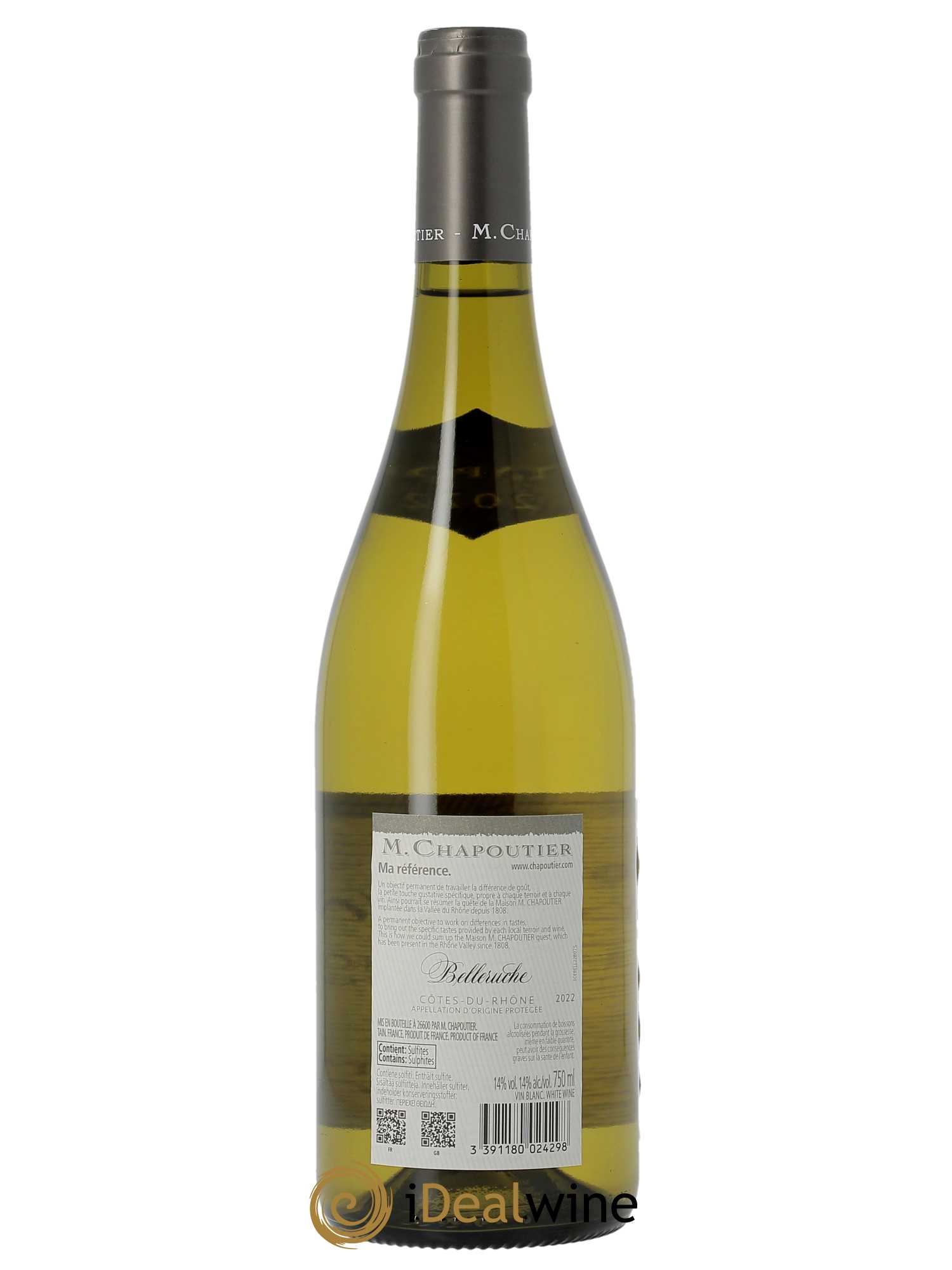 Côtes-du-Rhône Belleruche Chapoutier 2022 - Lot of 1 bottle - 1