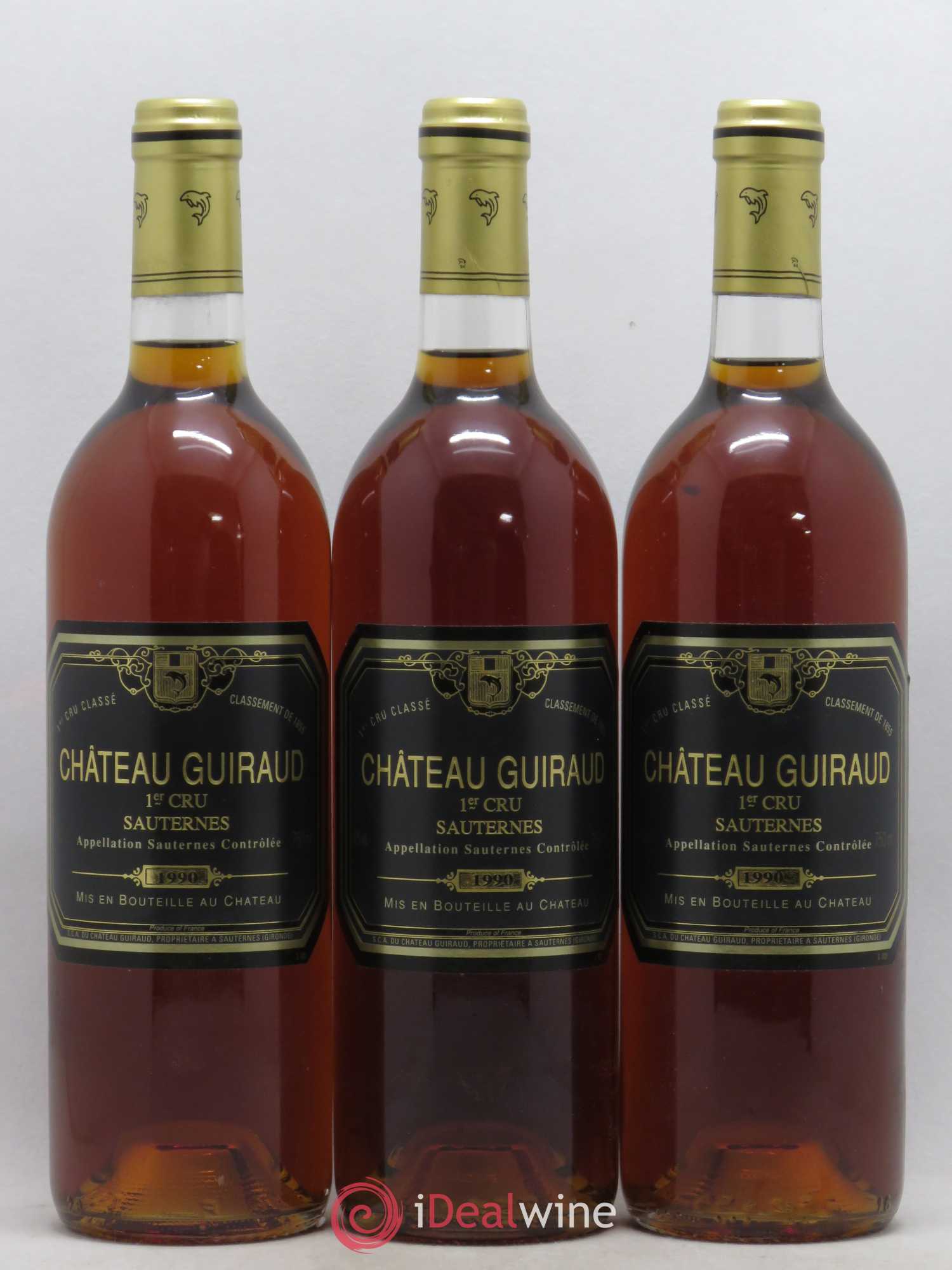 Château Guiraud 1er Grand Cru Classé 1990 - Lotto di 6 bottiglie - 1