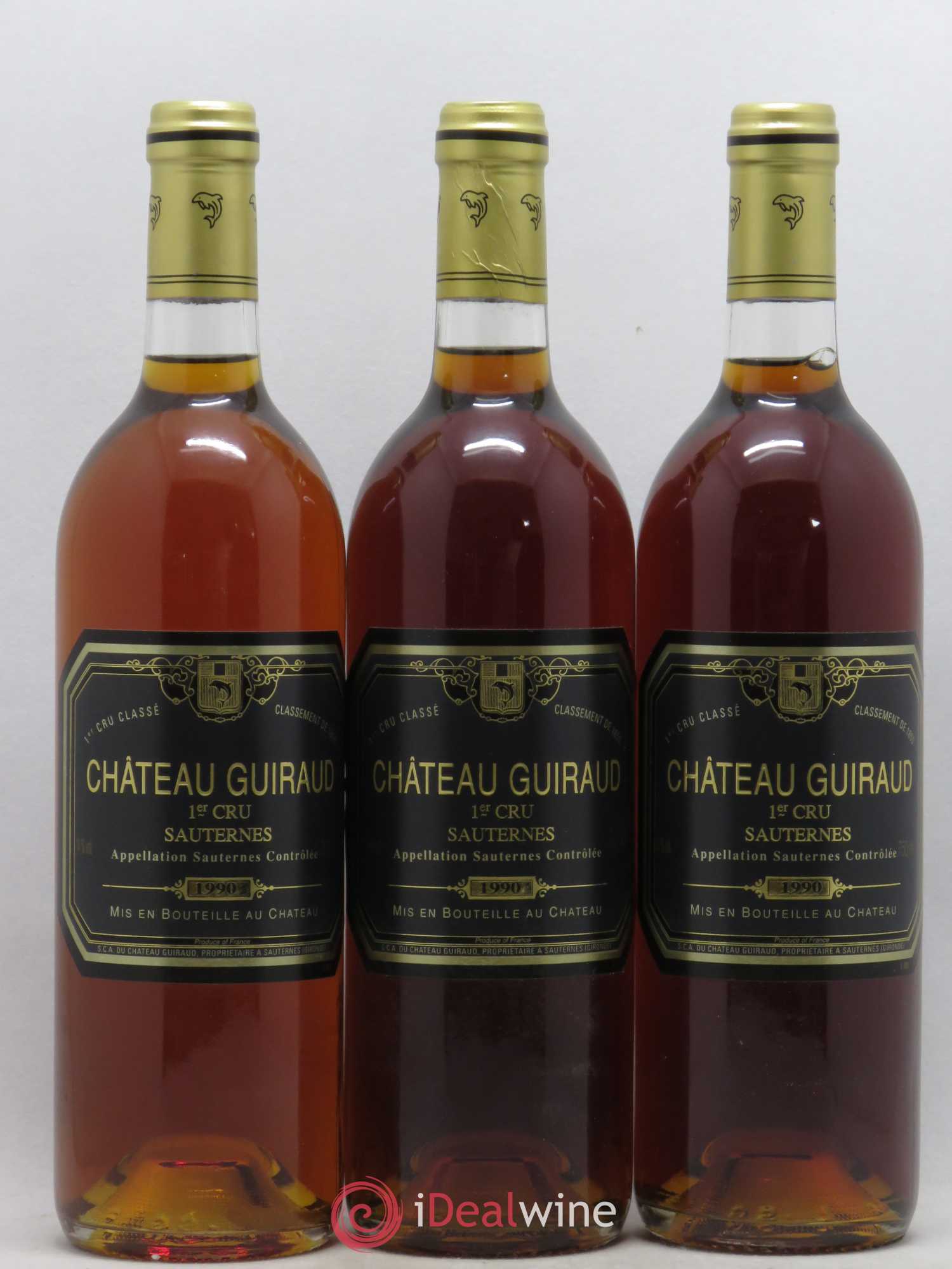 Château Guiraud 1er Grand Cru Classé 1990 - Lotto di 6 bottiglie - 2
