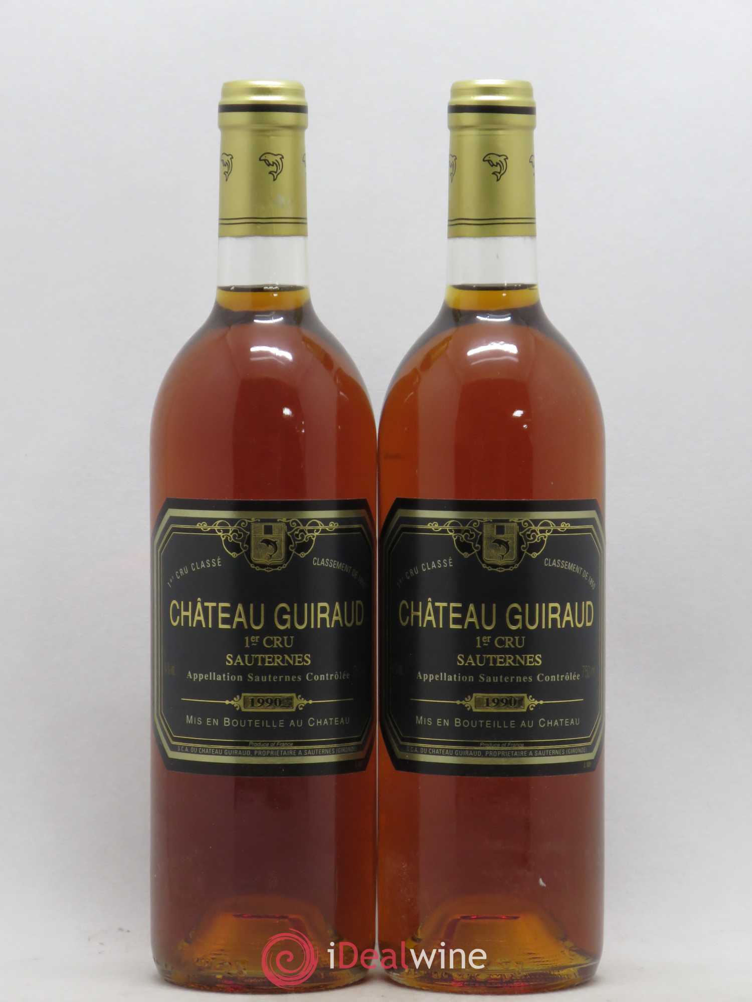 Château Guiraud 1er Grand Cru Classé 1990 - Lotto di 2 bottiglie - 0