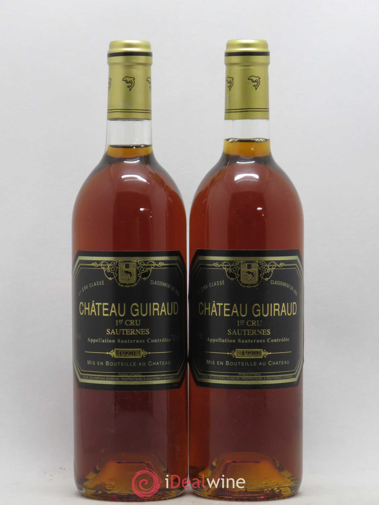 Château Guiraud 1er Grand Cru Classé 1990 - Lotto di 2 bottiglie - 0
