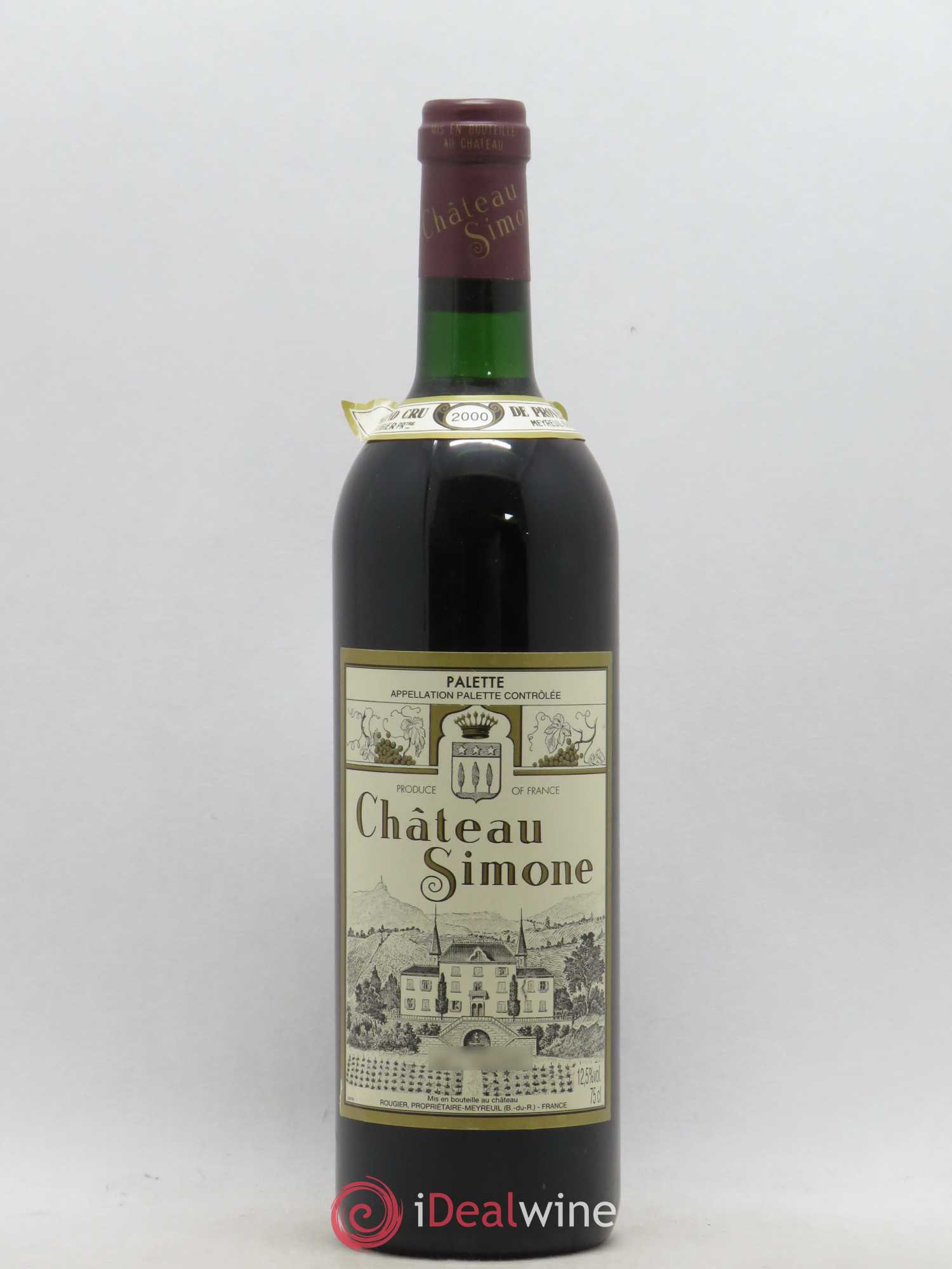Palette Château Simone Famille Rougier 2000 - Posten von 1 Flasche - 0