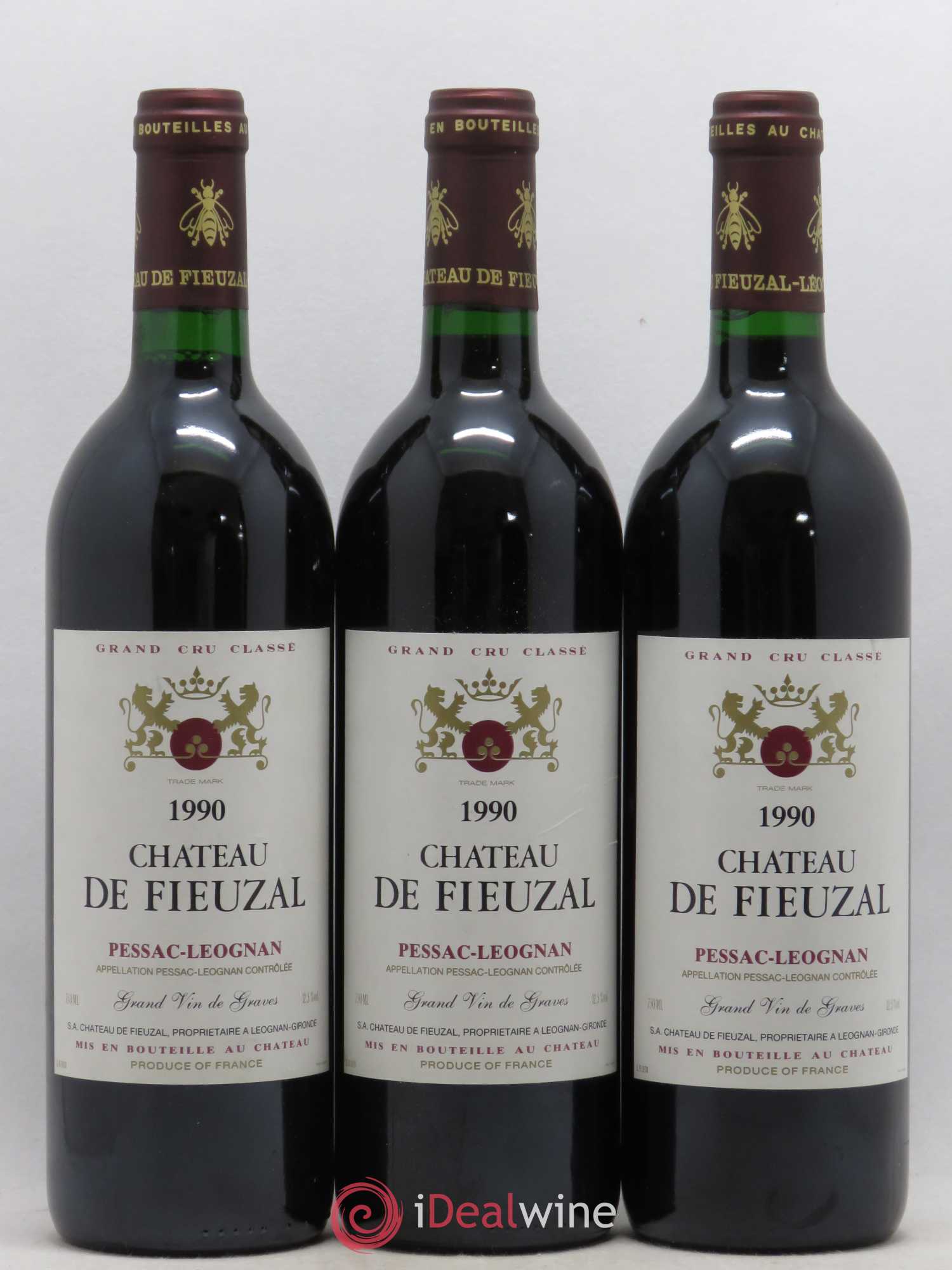 Château de Fieuzal Cru Classé de Graves 1990 - Lot de 6 bouteilles - 2