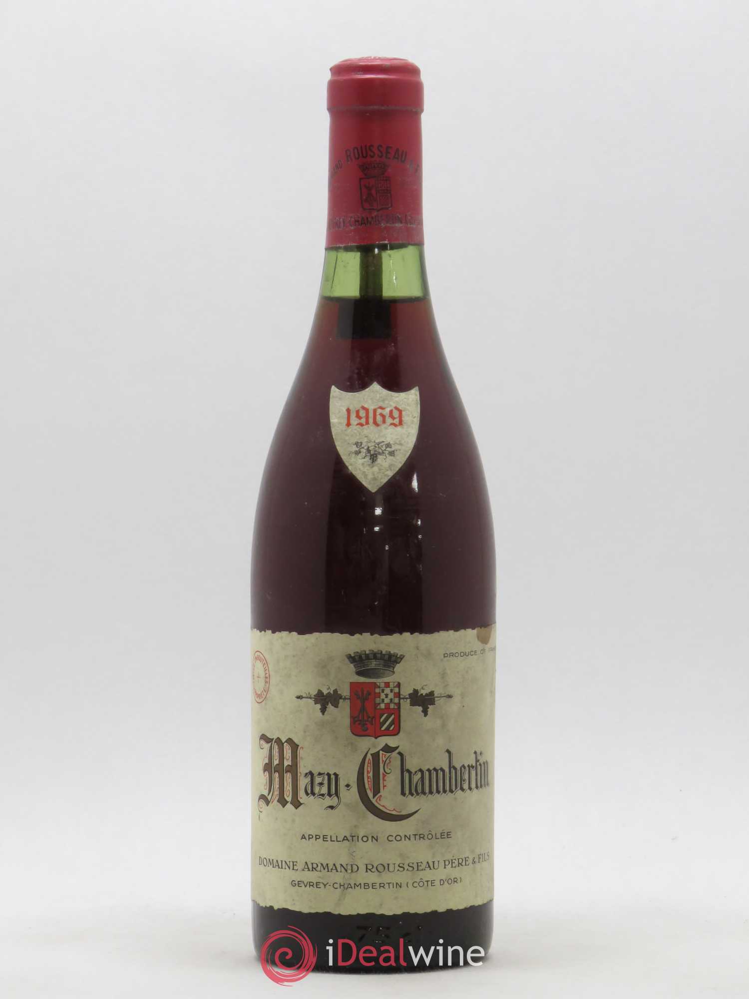 Mazis-Chambertin Grand Cru Armand Rousseau (Domaine) 1969 - Lot de 1 bouteille - 0