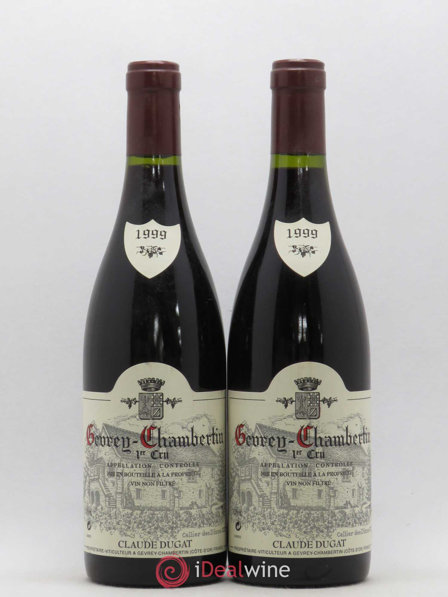 Gevrey-Chambertin 1er Cru Claude Dugat 1999 - Lot de 2 bouteilles - 0