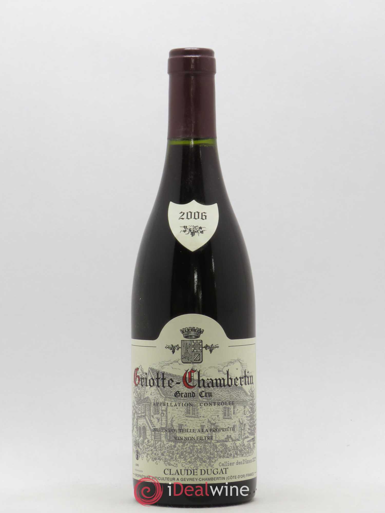 Griotte-Chambertin Grand Cru Claude Dugat 2006 - Lot de 1 bouteille - 0