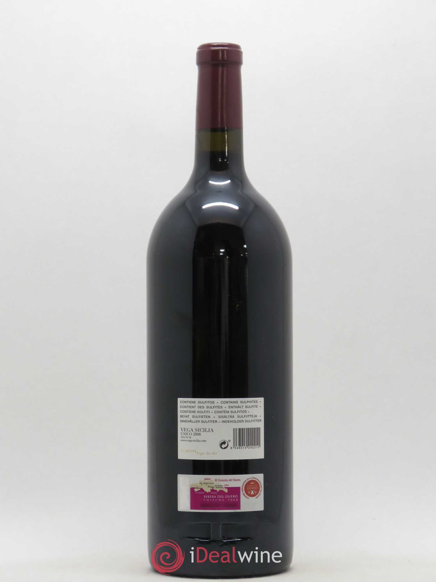 Ribera Del Duero DO Vega Sicilia Unico Famille Alvarez 2008 - Posten von 1 Magnum - 1