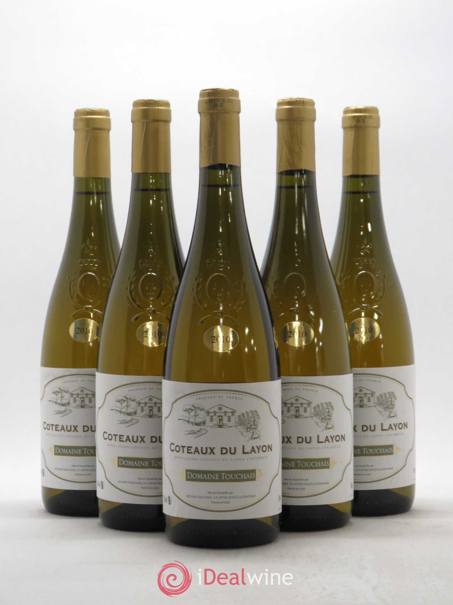 Coteaux du Layon Domaine Touchais 2010 - Lot de 5 bouteilles - 0