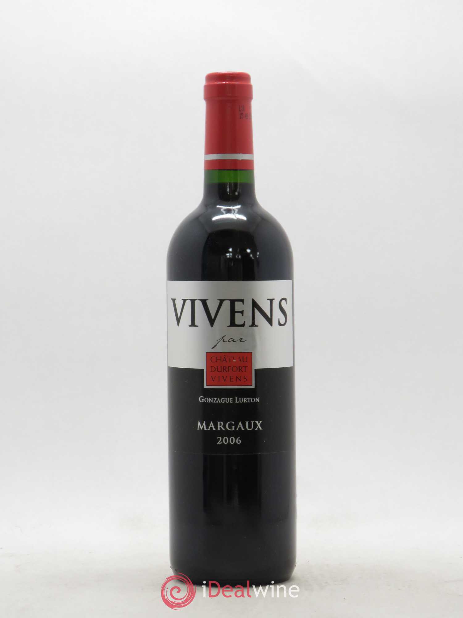 Bordeaux Margaux Vivens par Château Durfort Vivens 2006 - Posten von 1 Flasche - 0