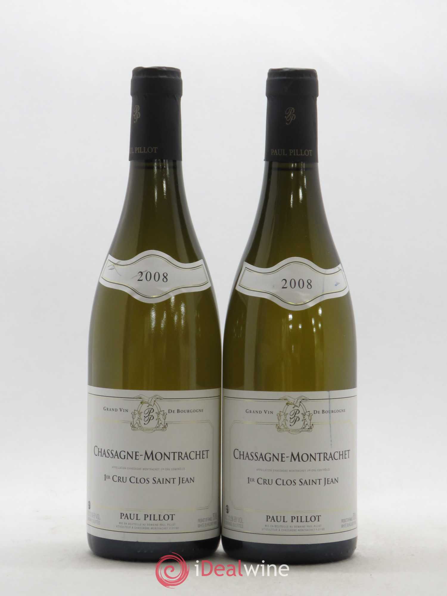 Chassagne-Montrachet 1er Cru Clos Saint-Jean Paul Pillot (Domaine) 2008 - Lot de 2 bouteilles - 0