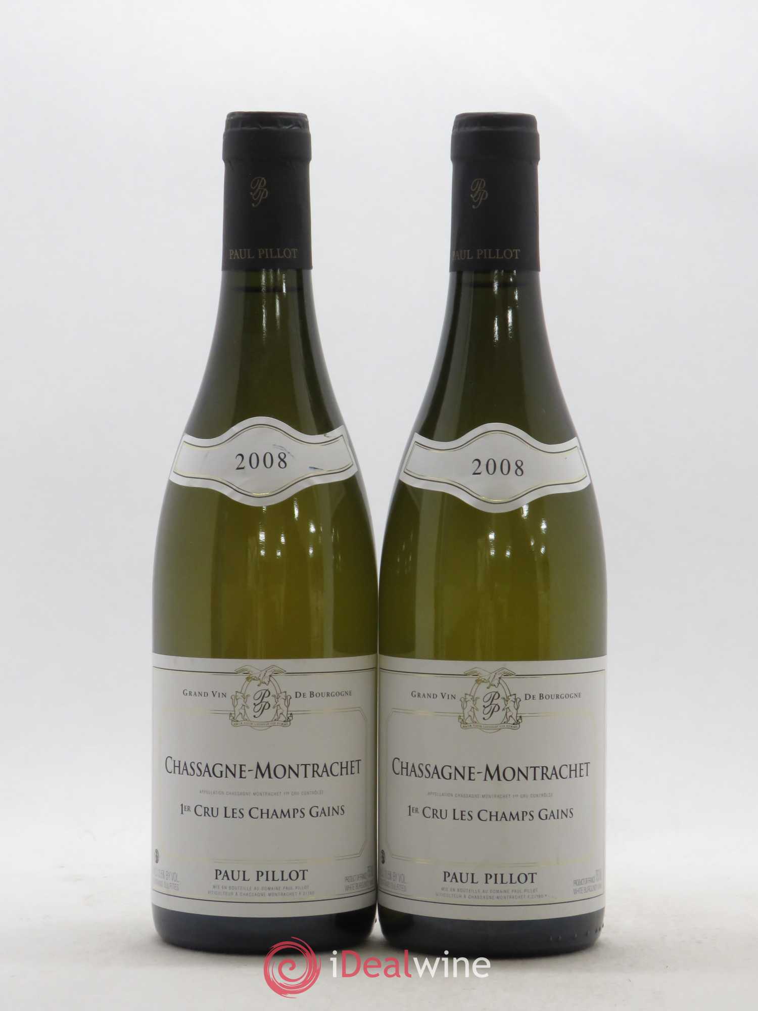 Chassagne-Montrachet 1er Cru Champs Gains Paul Pillot (Domaine) 2008 - Lot de 2 bouteilles - 0