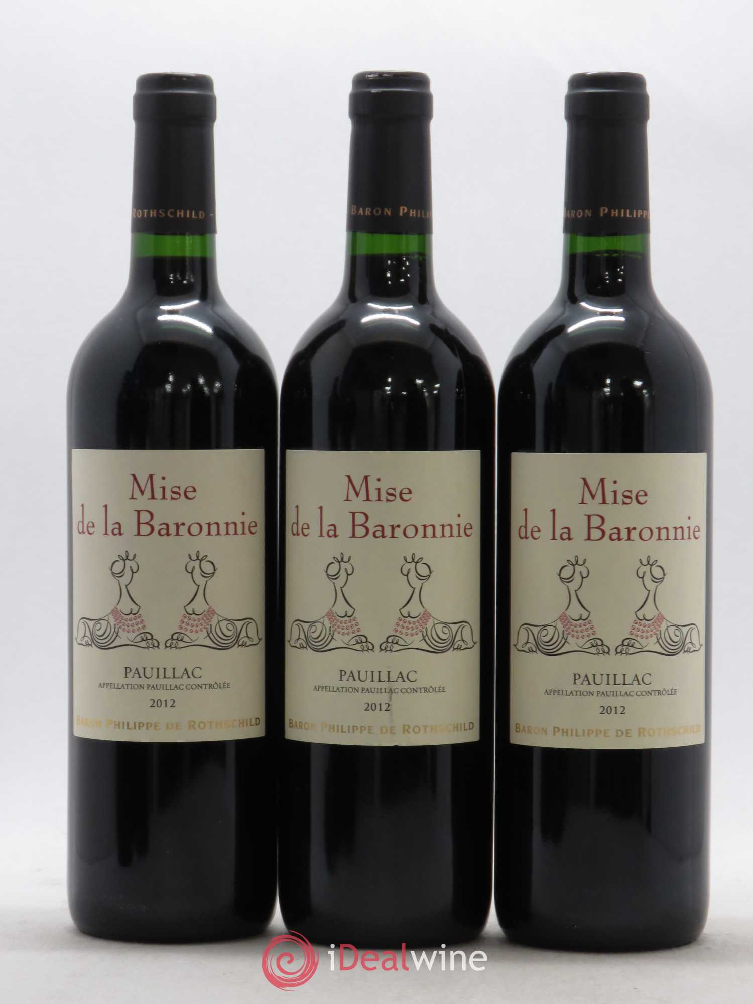 Pauillac Mise de la Baronnie 2012 - Posten von 6 Flaschen - 1