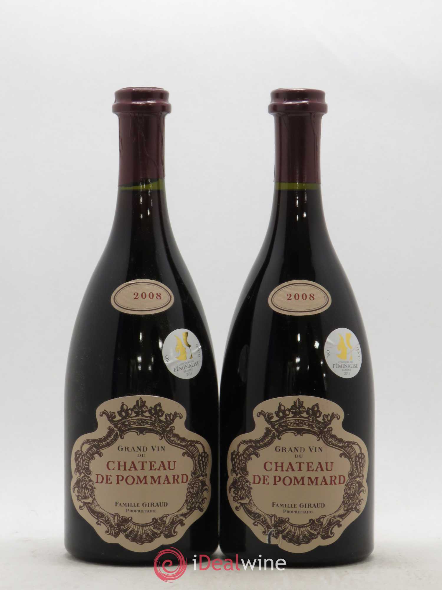 Pommard Château de Pommard 2008 - Lot de 2 bouteilles - 0