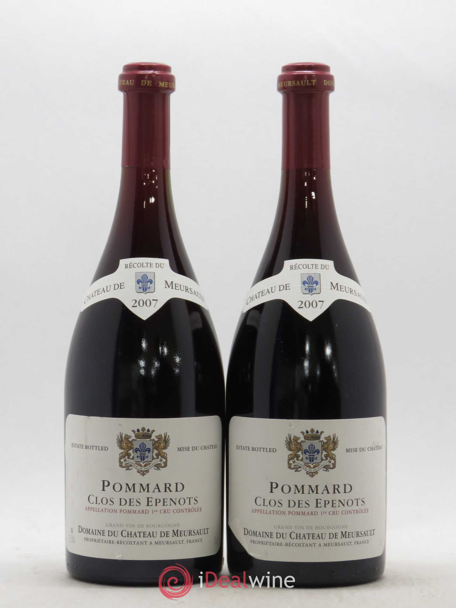 Pommard 1er Cru Clos des Epenots Château de Meursault 2007 - Lot de 2 bouteilles - 0