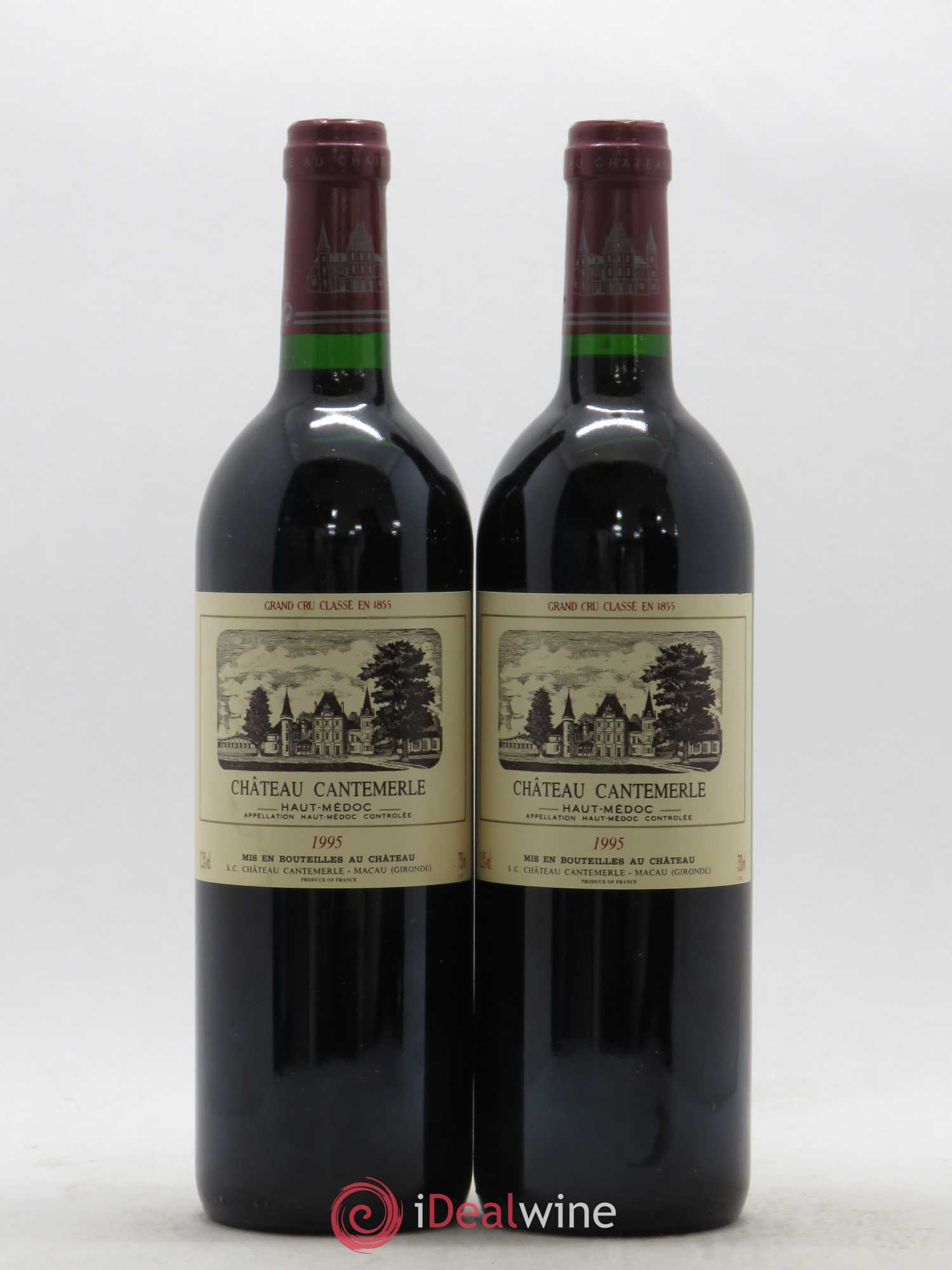 Château Cantemerle 5ème Grand Cru Classé 1995 - Lot de 2 bouteilles - 0