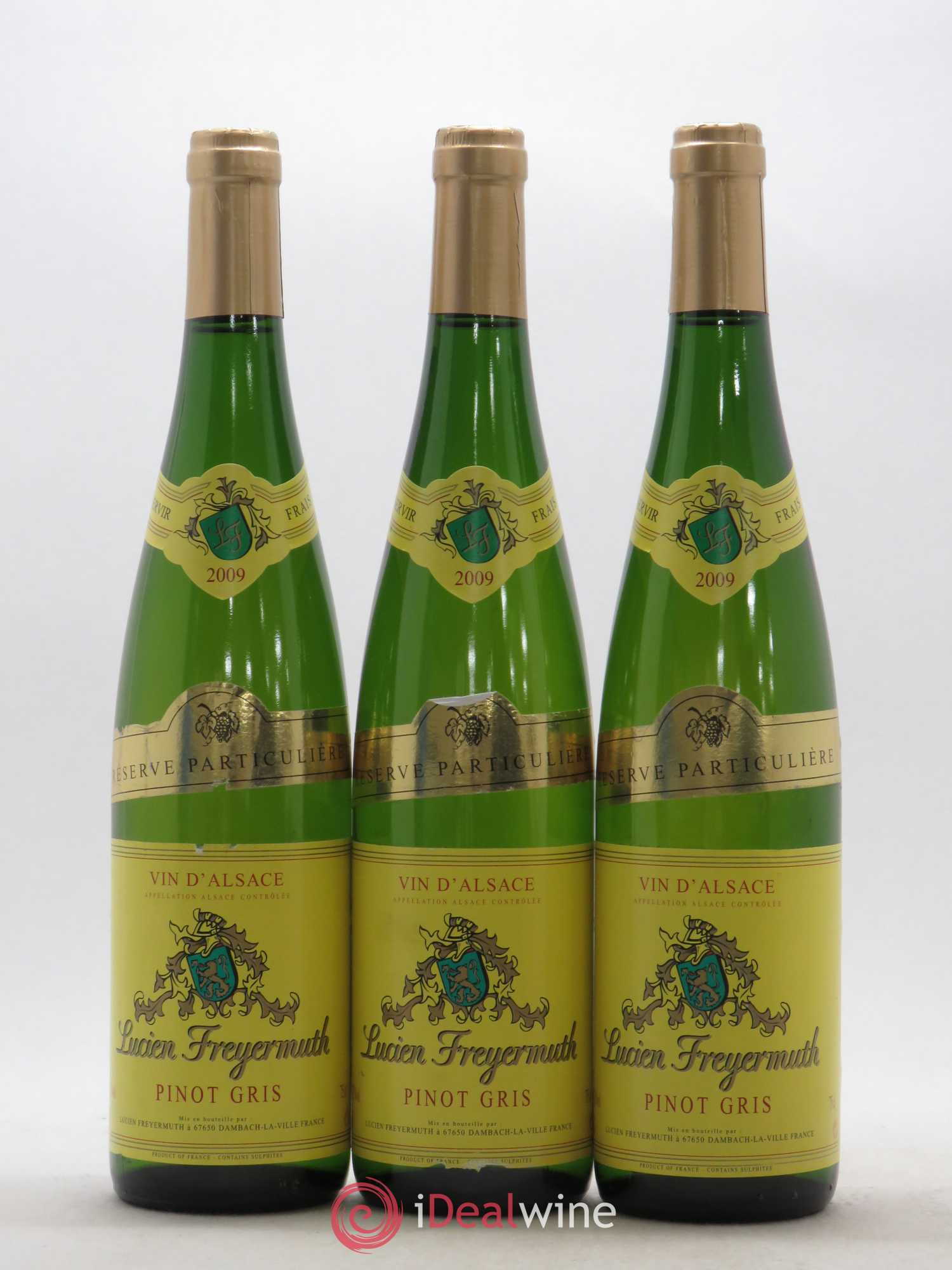 Pinot Gris Réserve Particulière Lucien Freyermuth 2009 - Posten von 3 Flaschen - 0