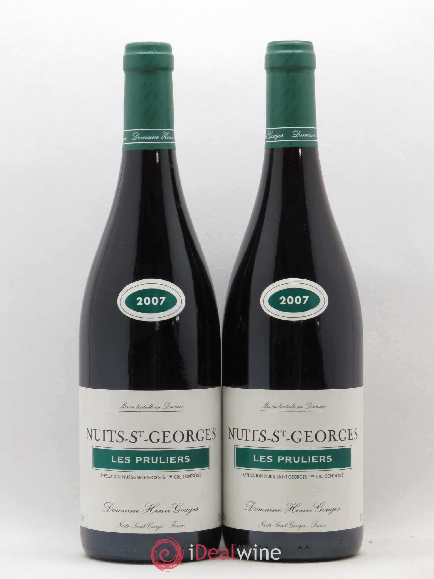 Nuits-Saint-Georges 1er Cru Les Pruliers Henri Gouges 2007 - Lot de 2 bouteilles - 0