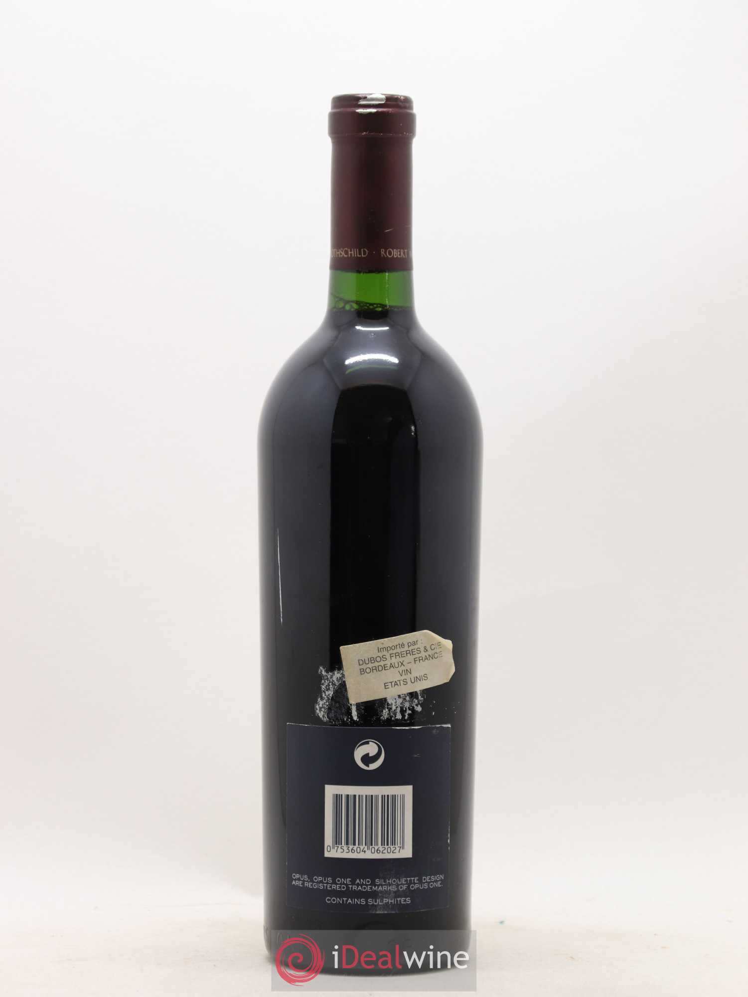 Napa Valley Opus One Robert Mondavi 2002 - Lot de 1 bouteille - 1