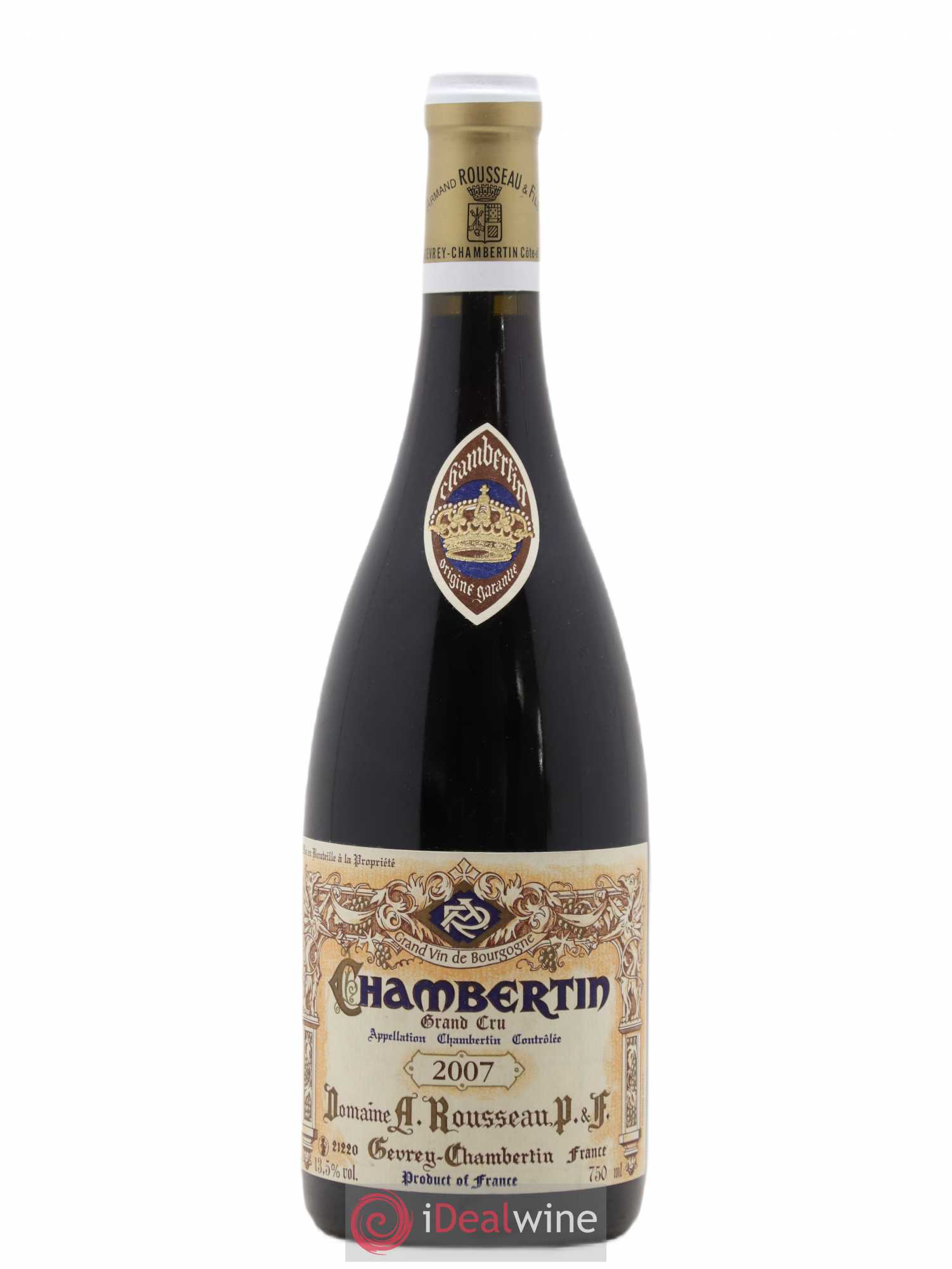 Chambertin Grand Cru Armand Rousseau (Domaine) 2007 - Lot de 1 bouteille - 0