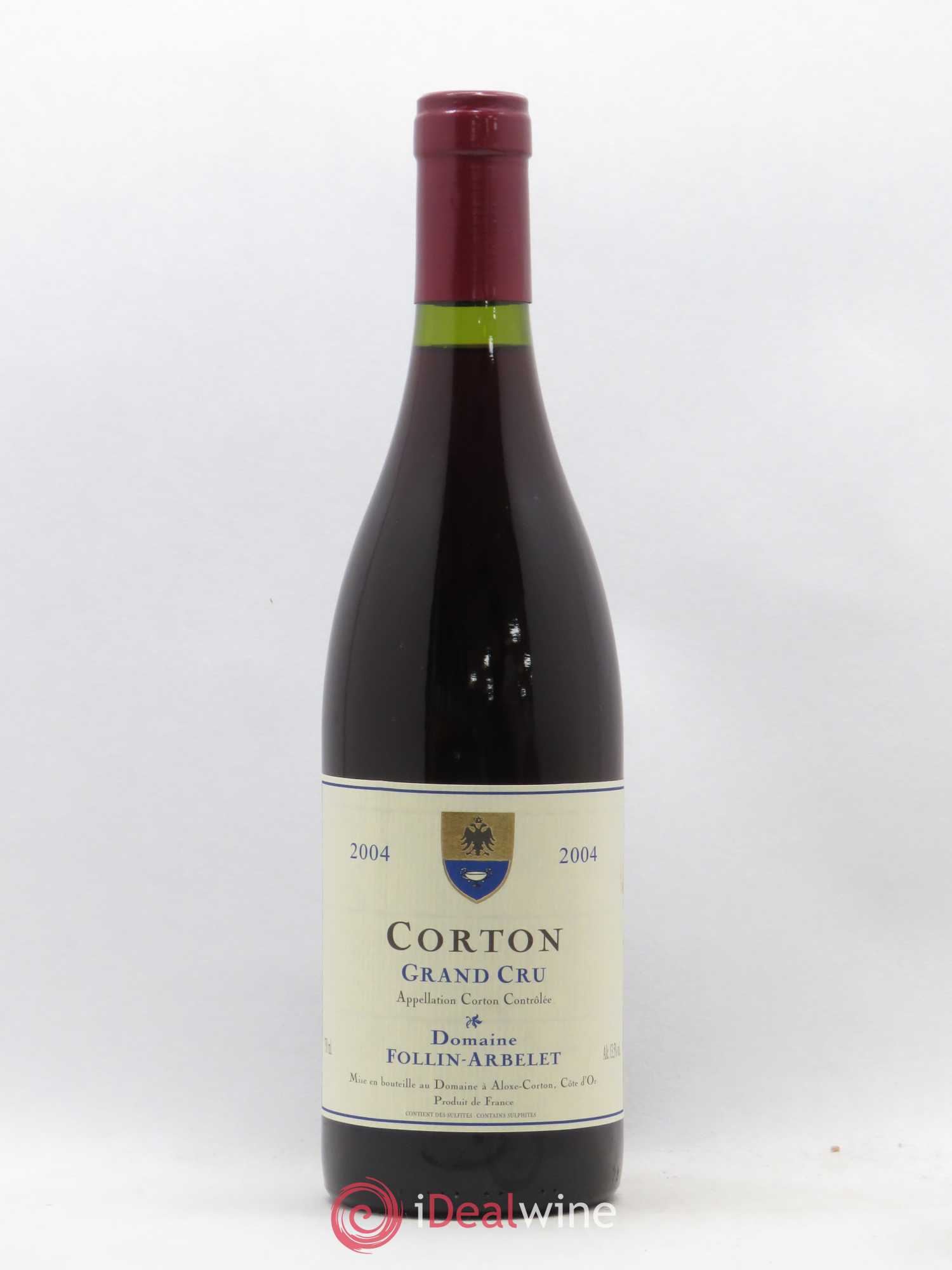 Corton Grand Cru Follin-Arbelet (Domaine) 2004 - Lot de 1 bouteille - 0