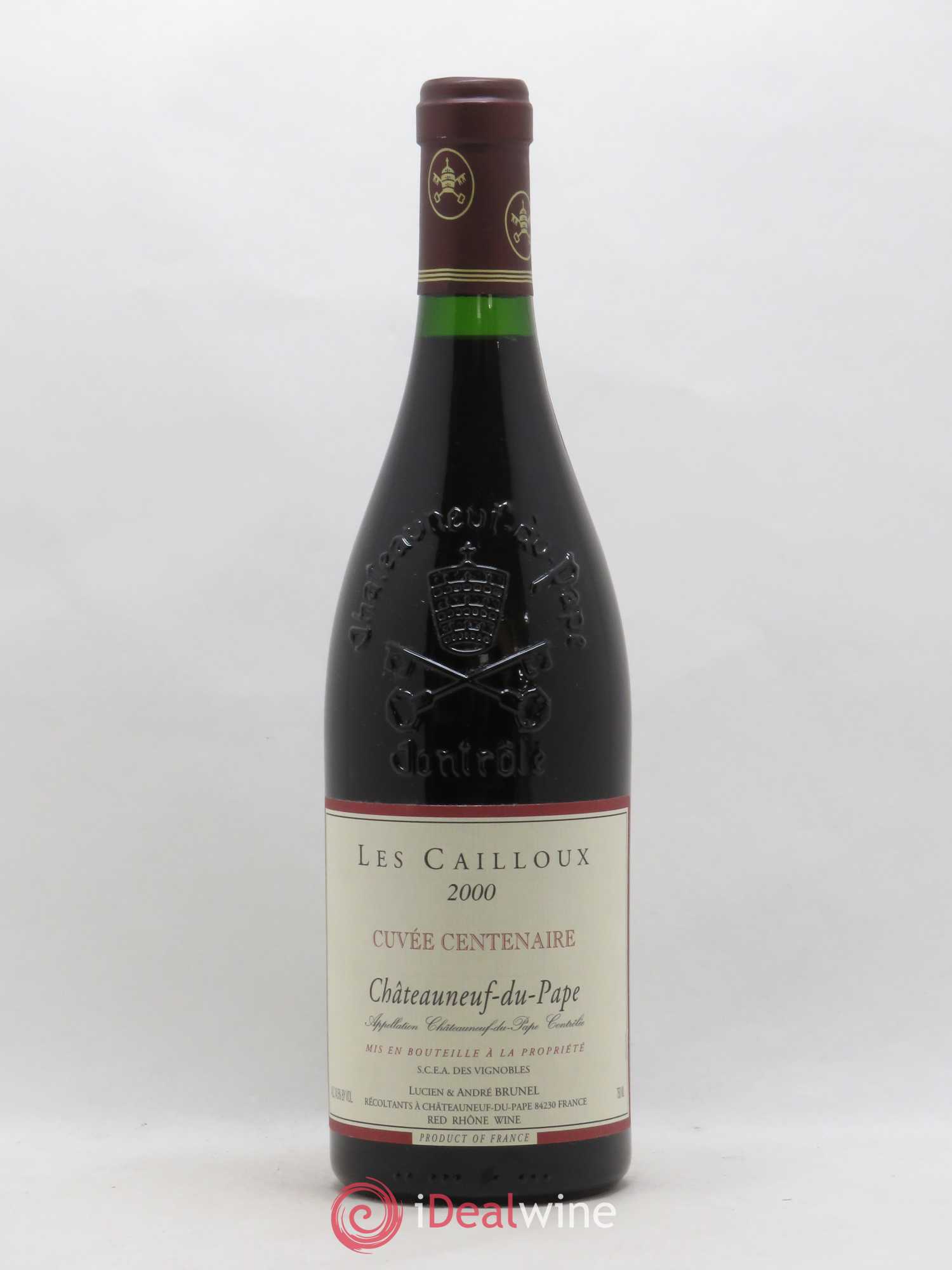Châteauneuf-du-Pape Les Cailloux Cuvée Centenaire André Brunel 2000 - Lot de 1 bouteille - 0