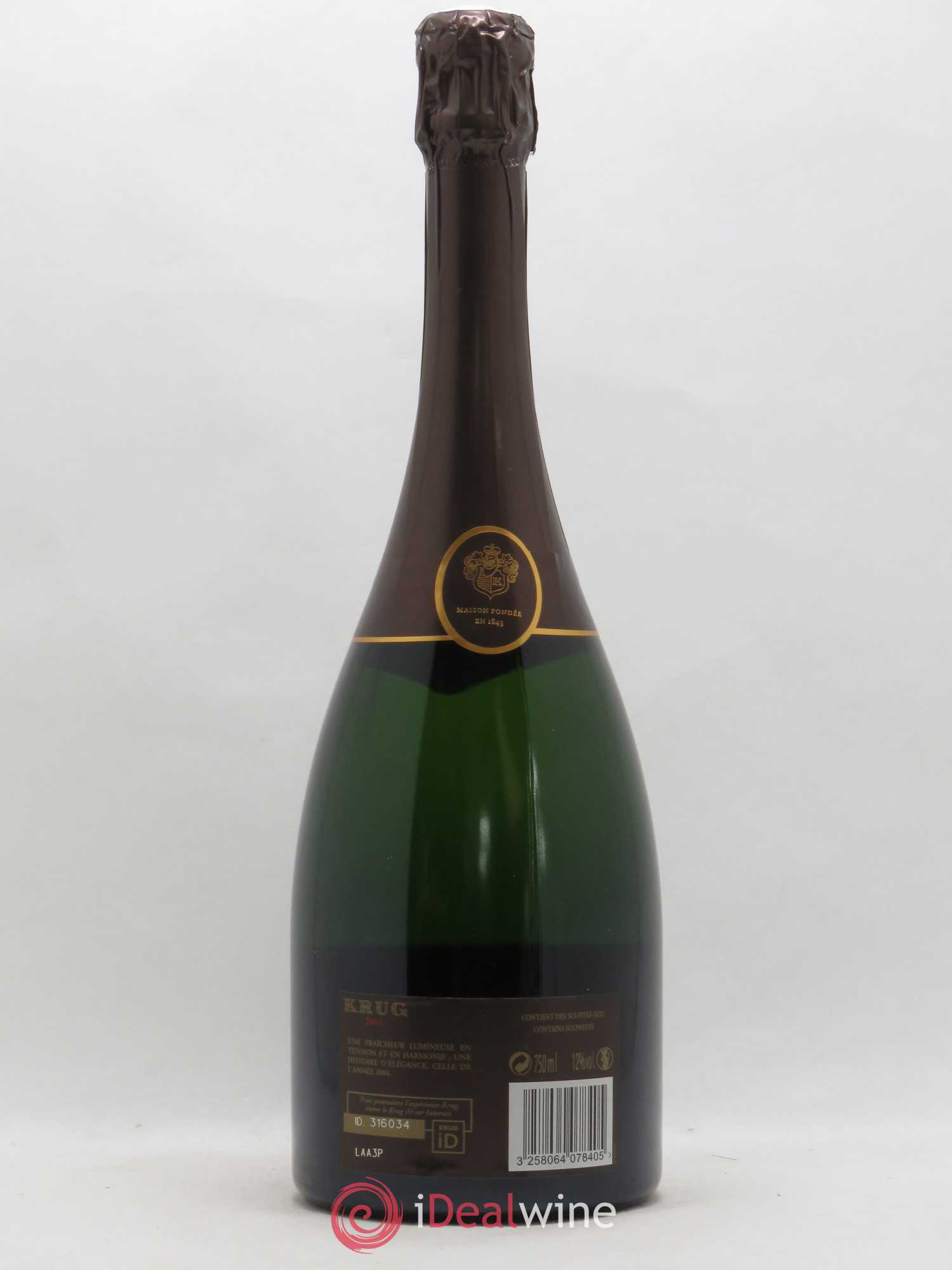 Vintage Krug 2004 - Lot de 1 bouteille - 1