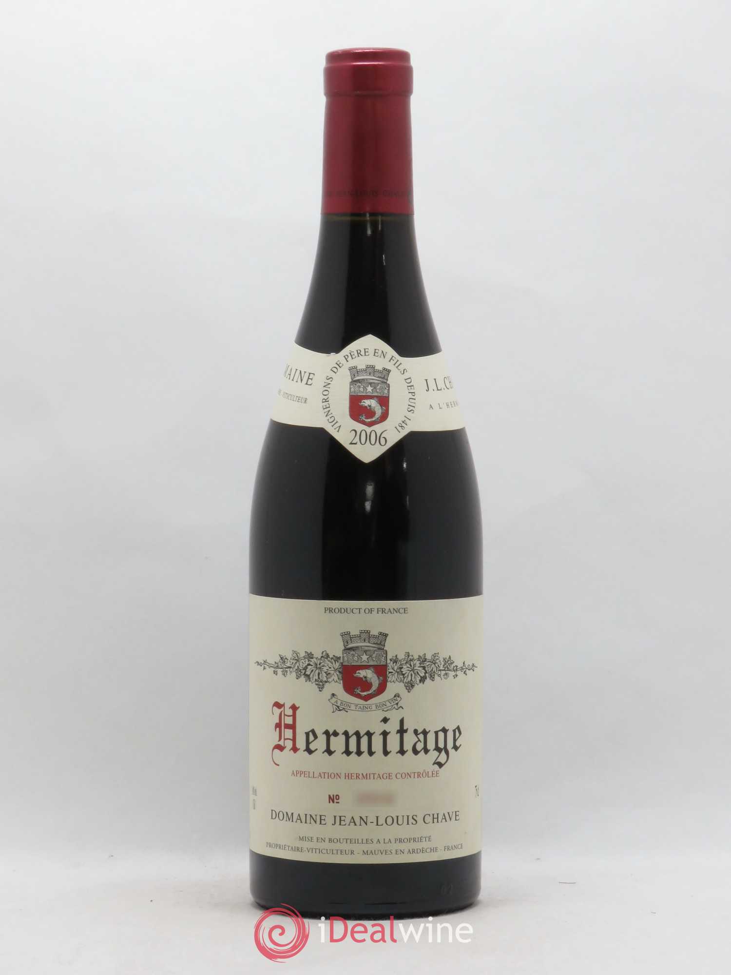 Hermitage Jean-Louis Chave 2006 - Lot de 1 bouteille - 0