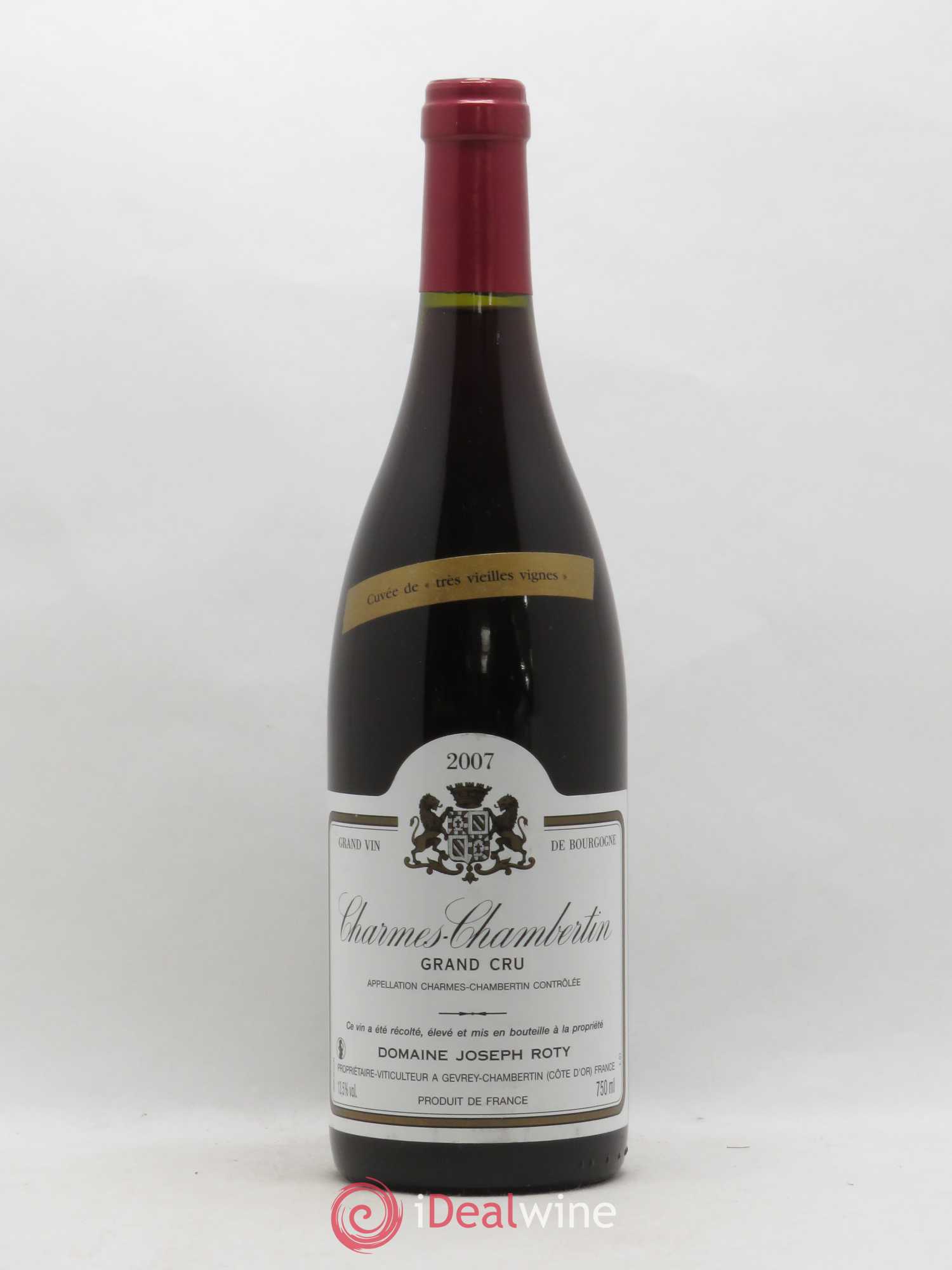 Charmes-Chambertin Grand Cru Très vieilles vignes Joseph Roty (Domaine) 2007 - Lot de 1 bouteille - 0