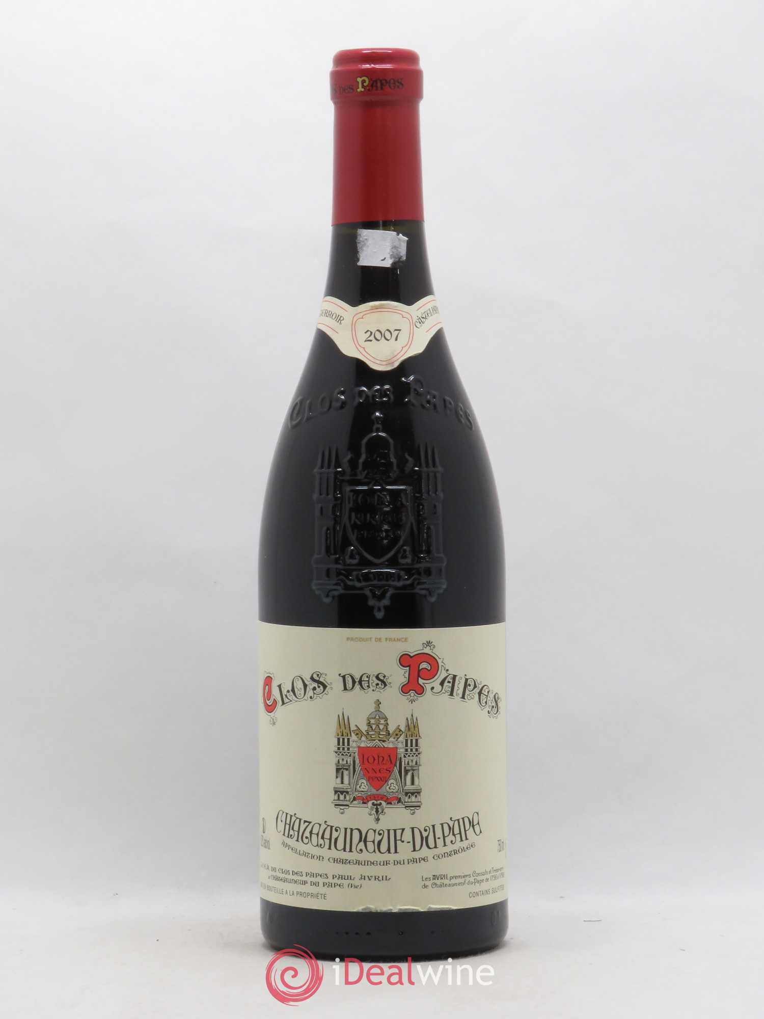 Châteauneuf-du-Pape Clos des Papes - Paul Avril 2007 - Lot de 1 bouteille - 0