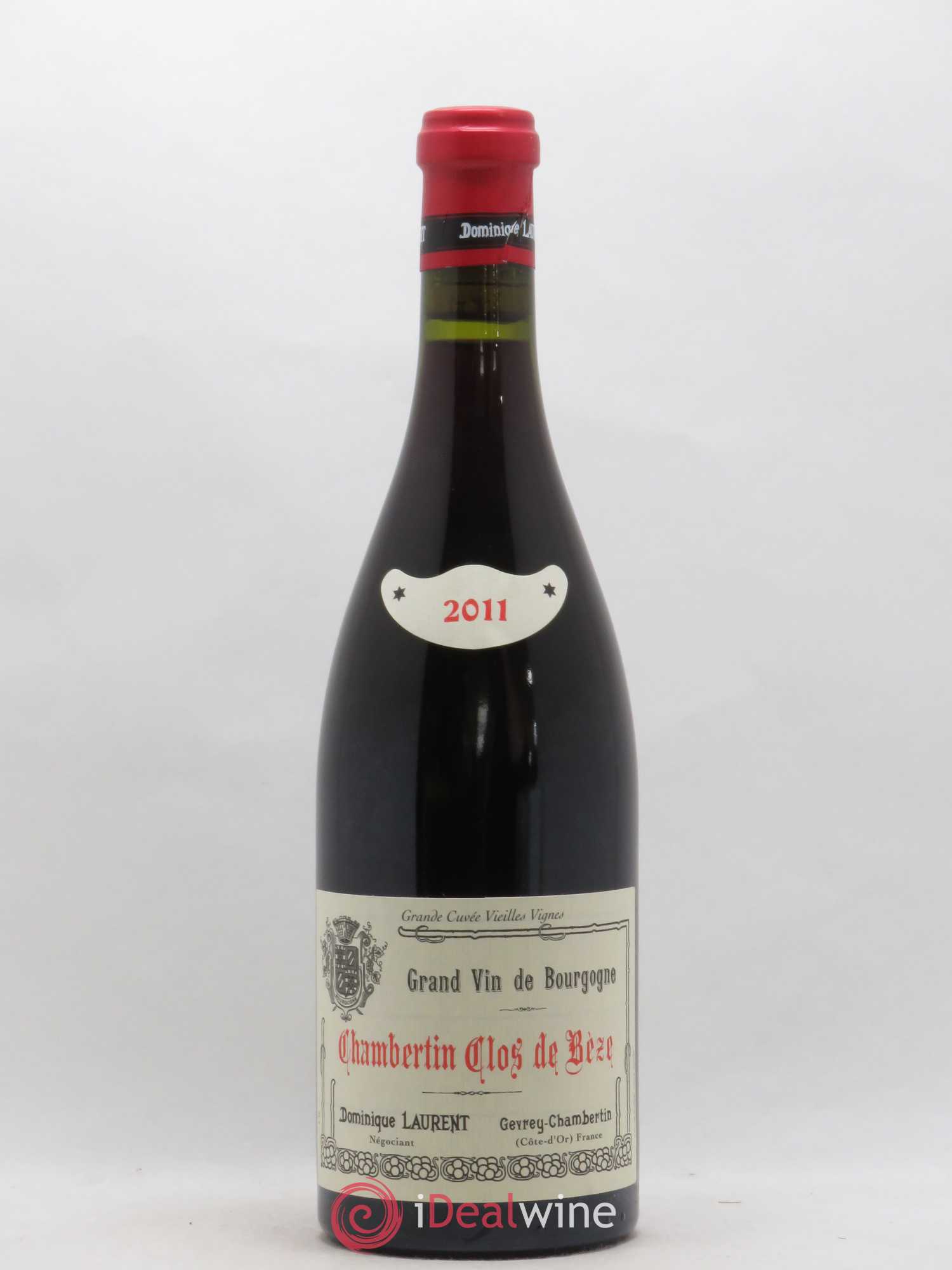Chambertin Clos de Bèze Grand Cru Grande cuvée Vieilles vignes Dominique Laurent Grande Cuvée Vieilles Vignes 2011 - Lot de 1 bouteille - 0