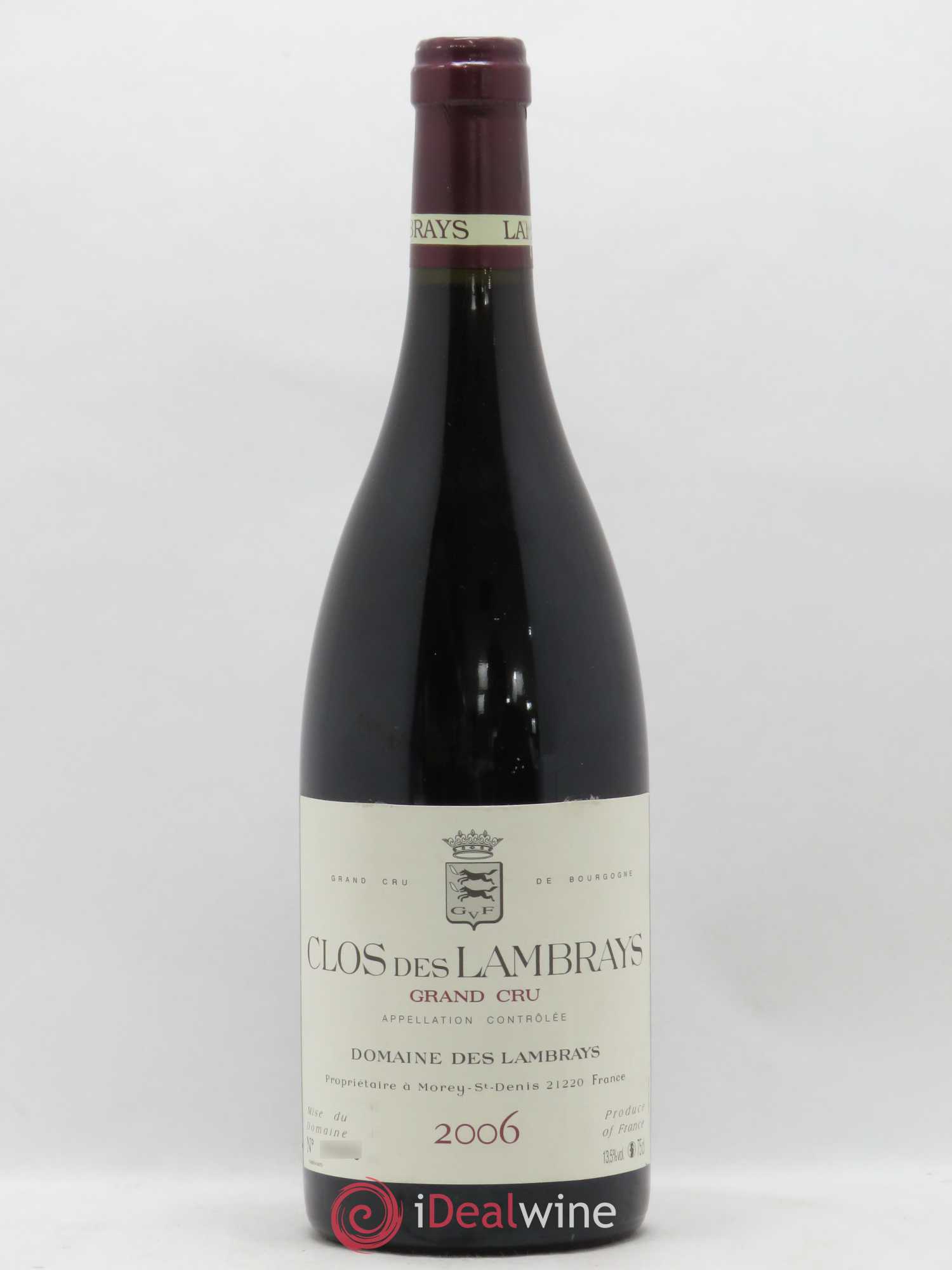 Clos des Lambrays Grand Cru Domaine des Lambrays 2006 - Lot de 1 bouteille - 0