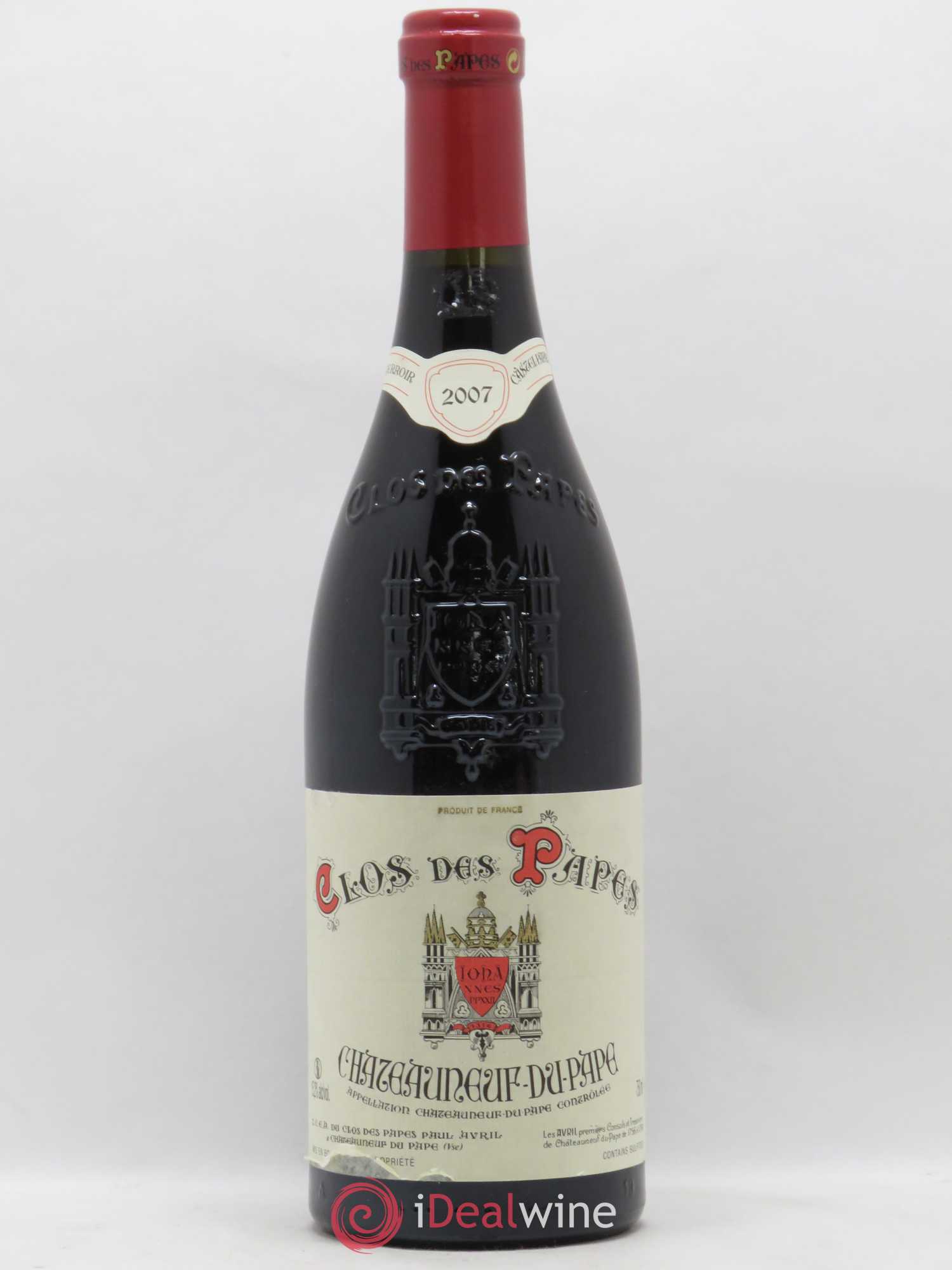 Châteauneuf-du-Pape Clos des Papes - Paul Avril 2007 - Lot de 1 bouteille - 0