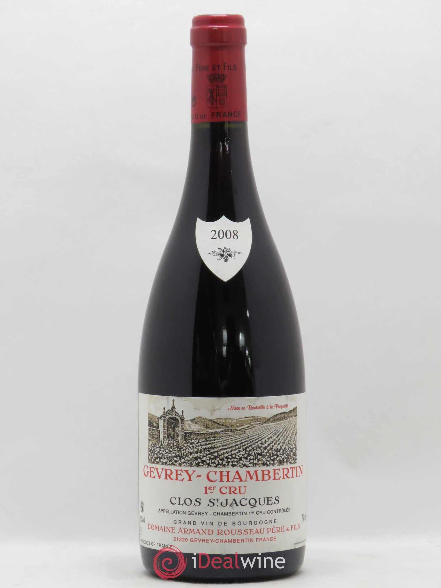 Gevrey-Chambertin 1er Cru Clos Saint-Jacques Armand Rousseau (Domaine) 2008 - Lot de 1 bouteille - 0